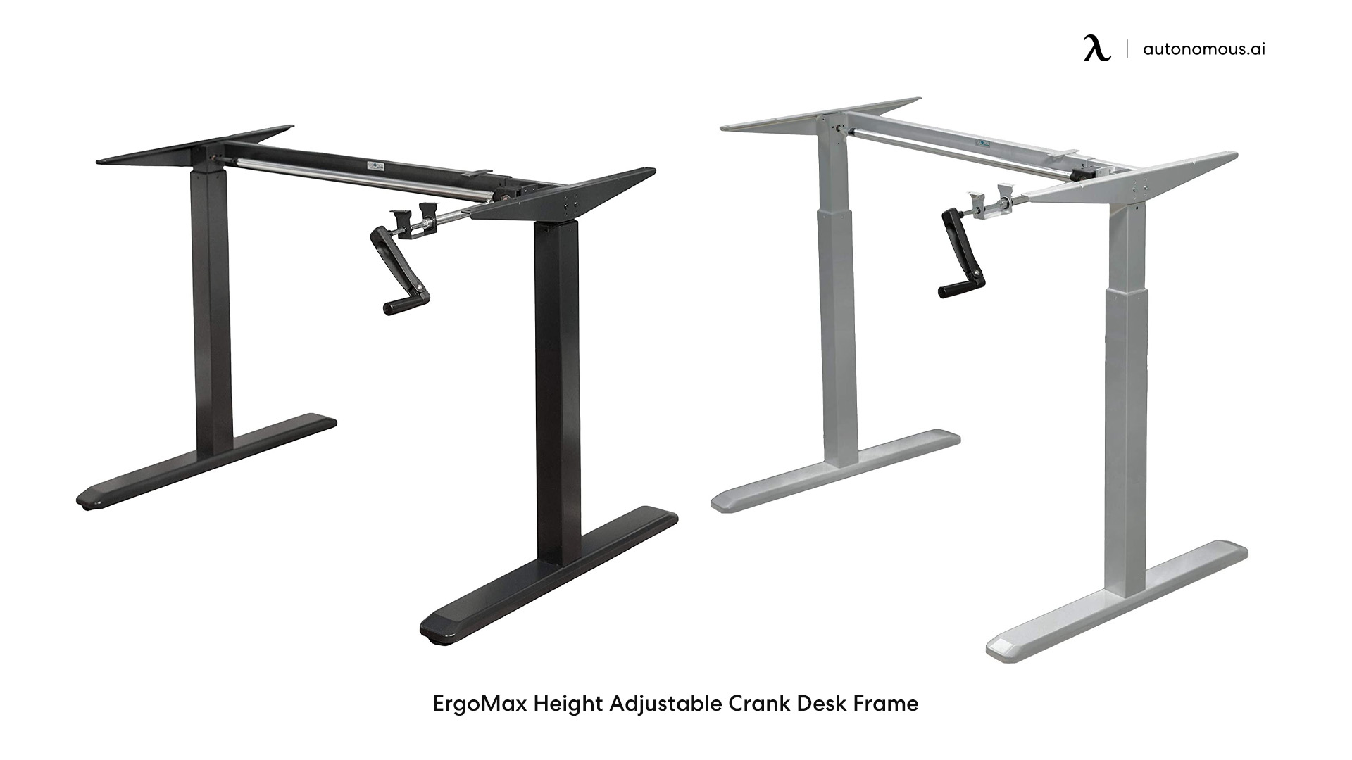 ErgoMax Height Adjustable Crank Desk Frame