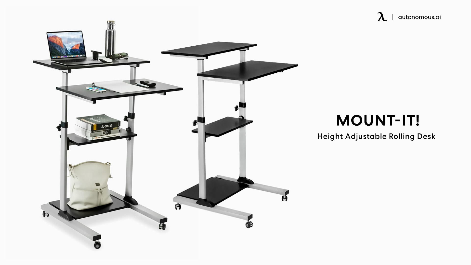 Rolling Stand up Desk by Mount-It!