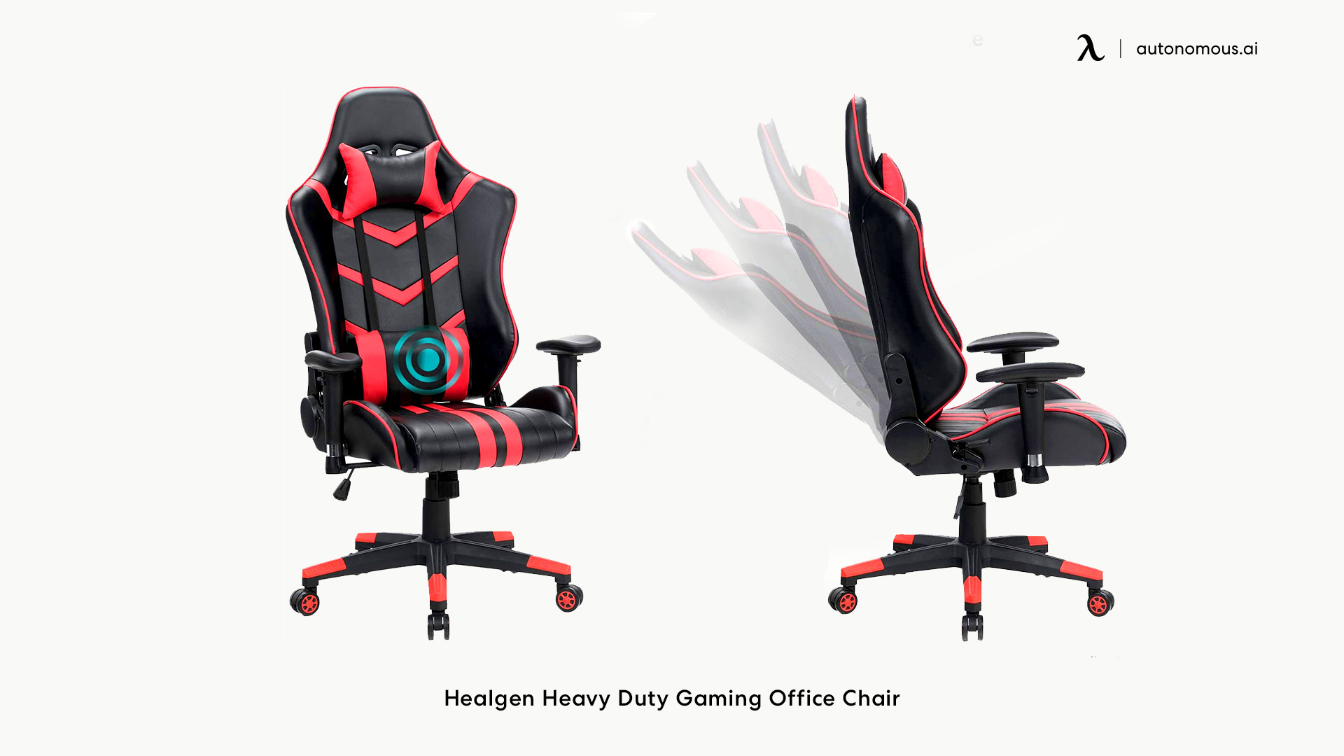Healgen Heavy Duty Gaming  office chair with footrest