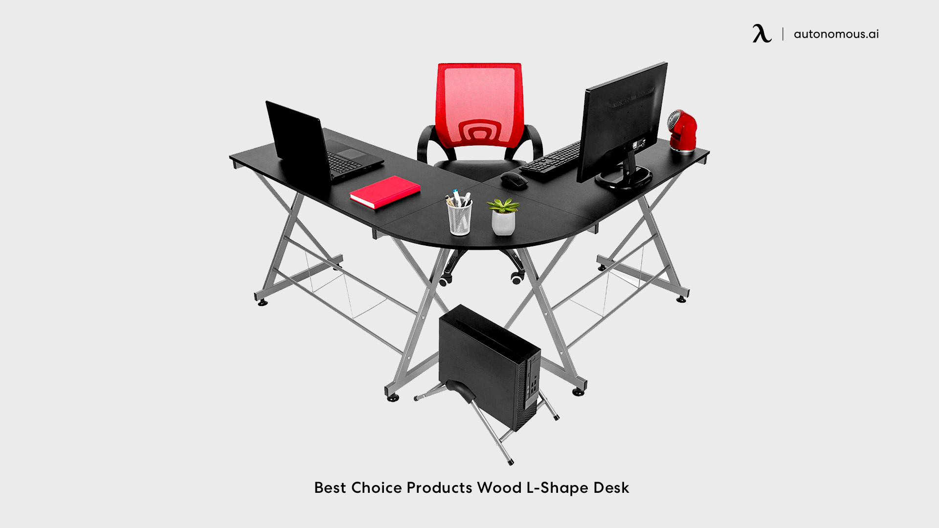 Best Choice Products Wood L-Shape Desk