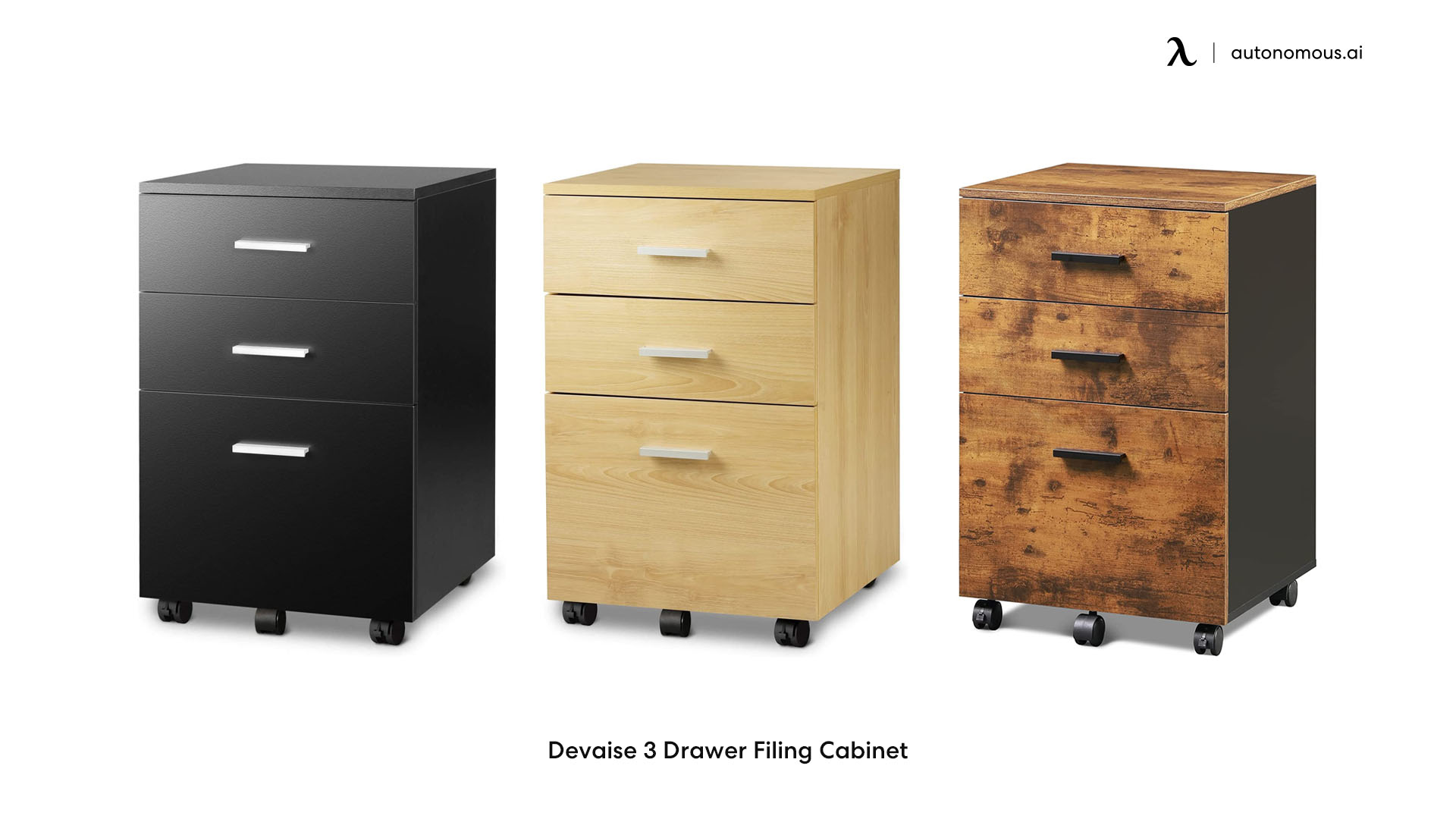Devaise 3 Drawer Filing Cabinet