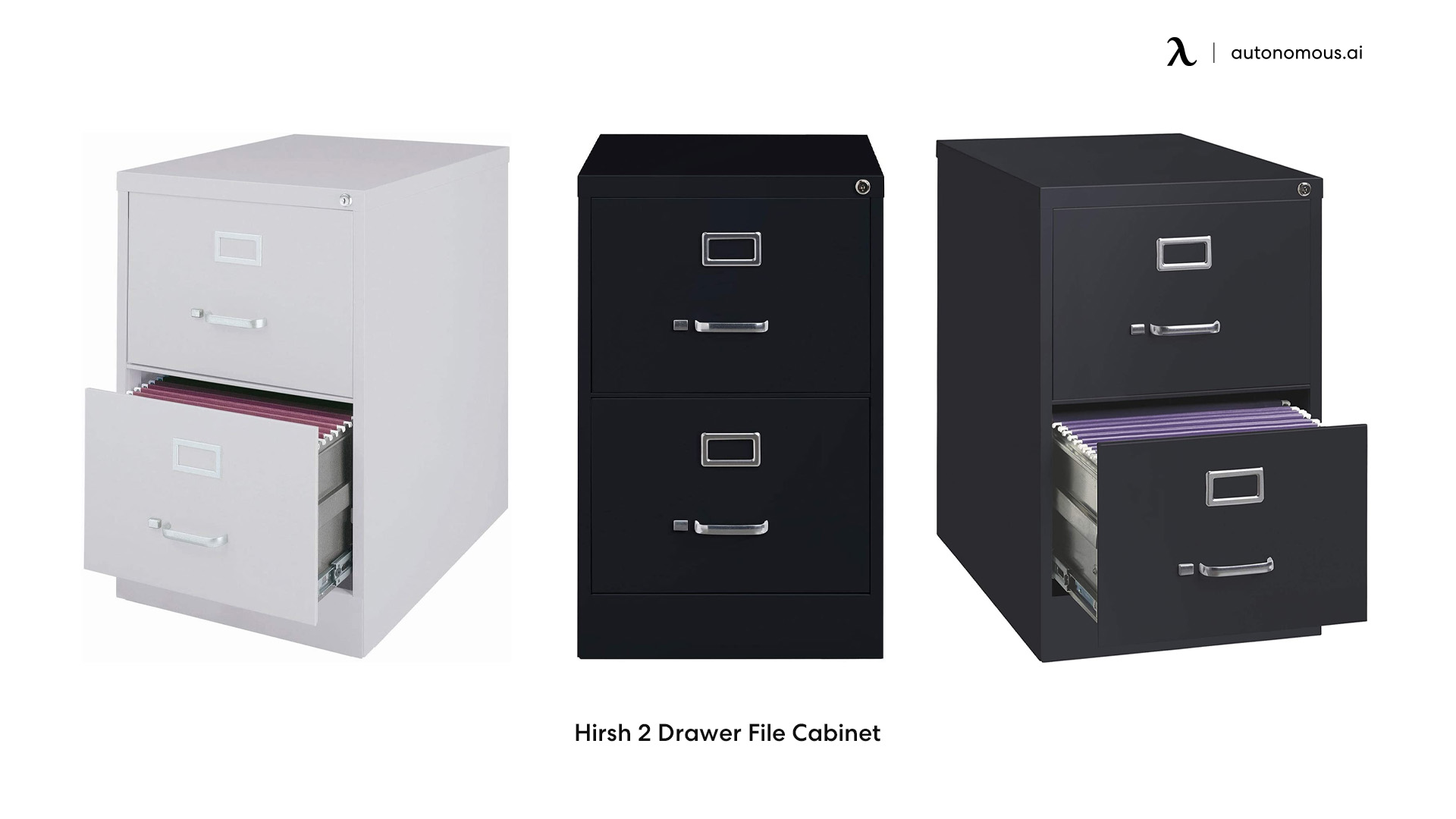 Hirsh 2 Drawer File Cabinet