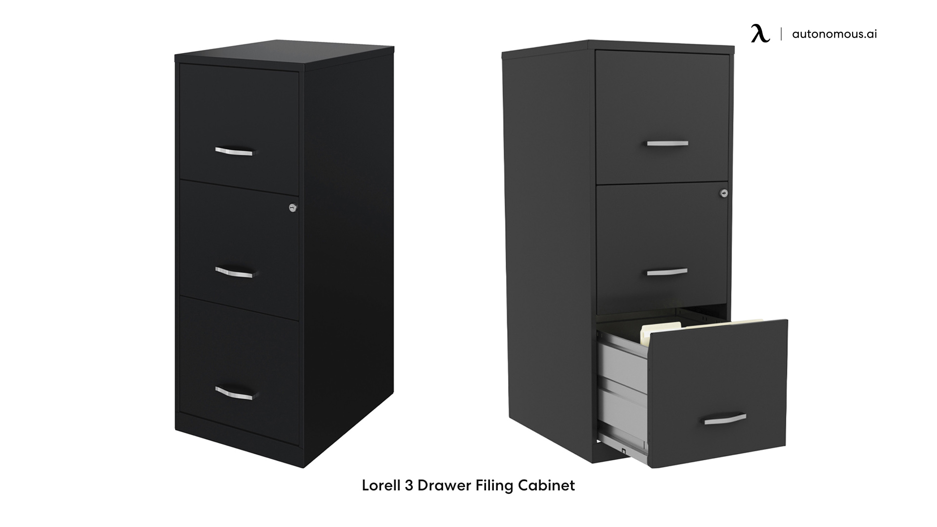 Lorell 3 Drawer Filing Cabinet