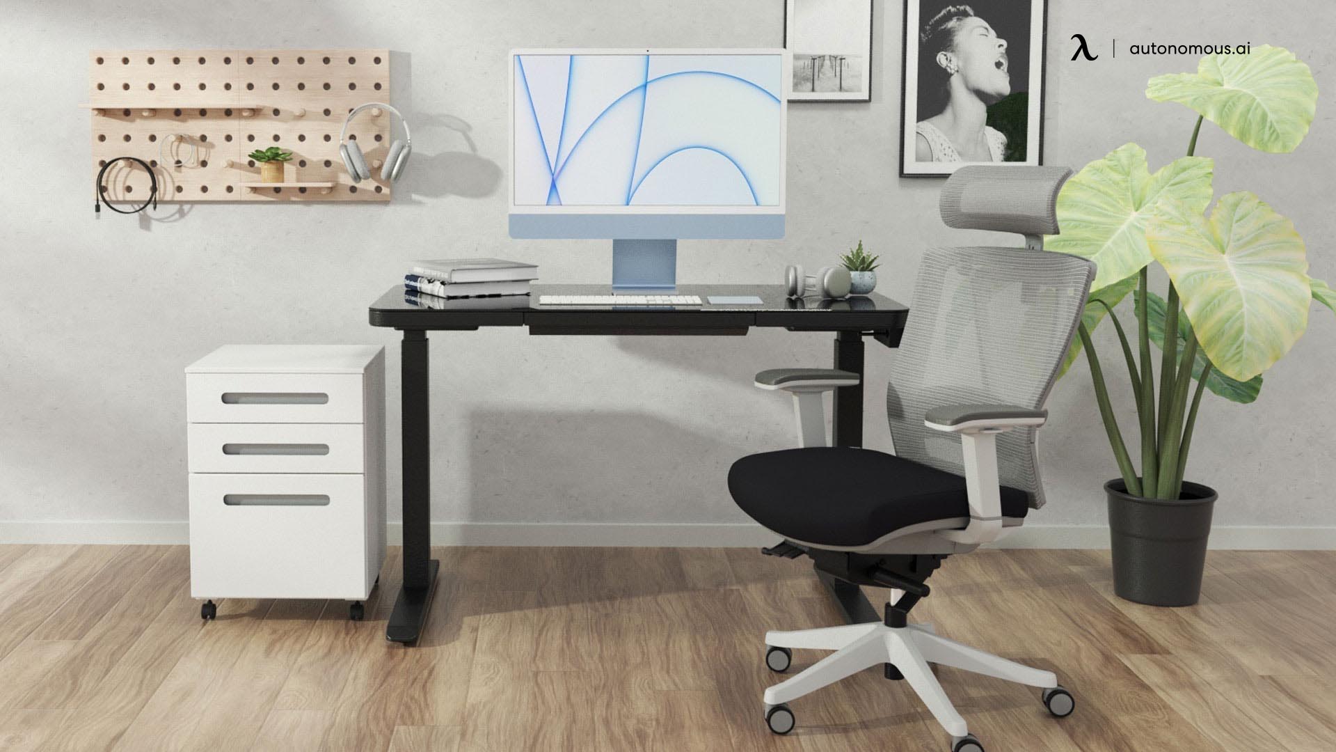 Wistopht Adjustable Office Desk with Drawers