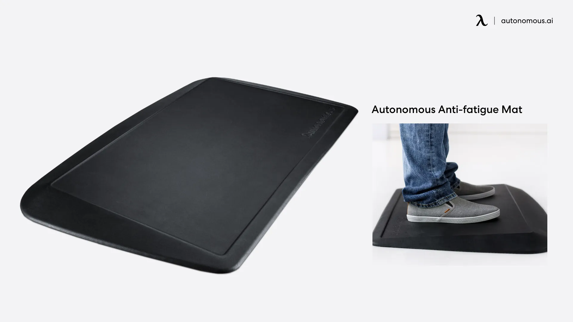 Autonomous standing mat for back pain