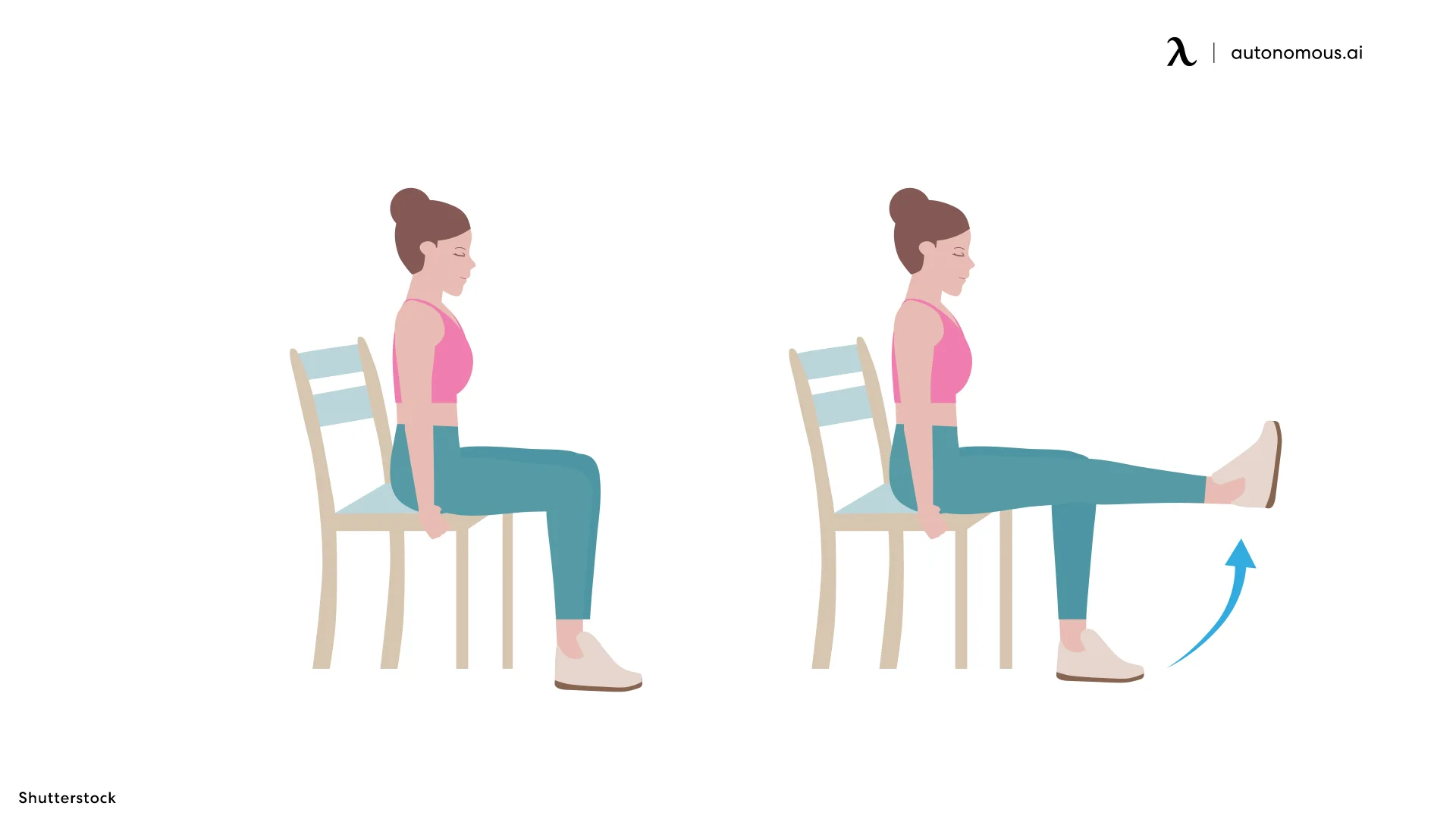Leg Extensions standing desk stretches