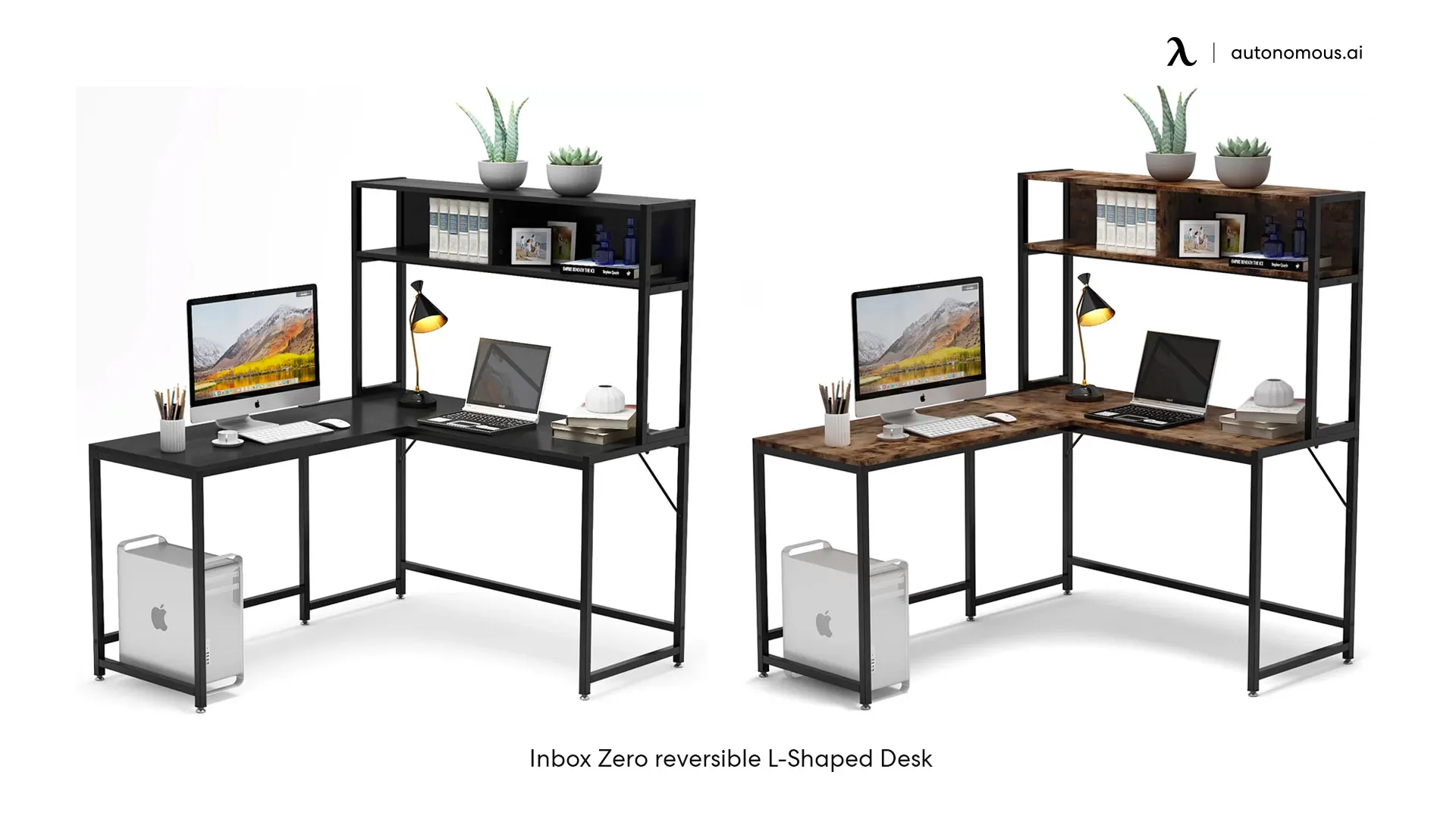 L-Shaped Shelf Desk