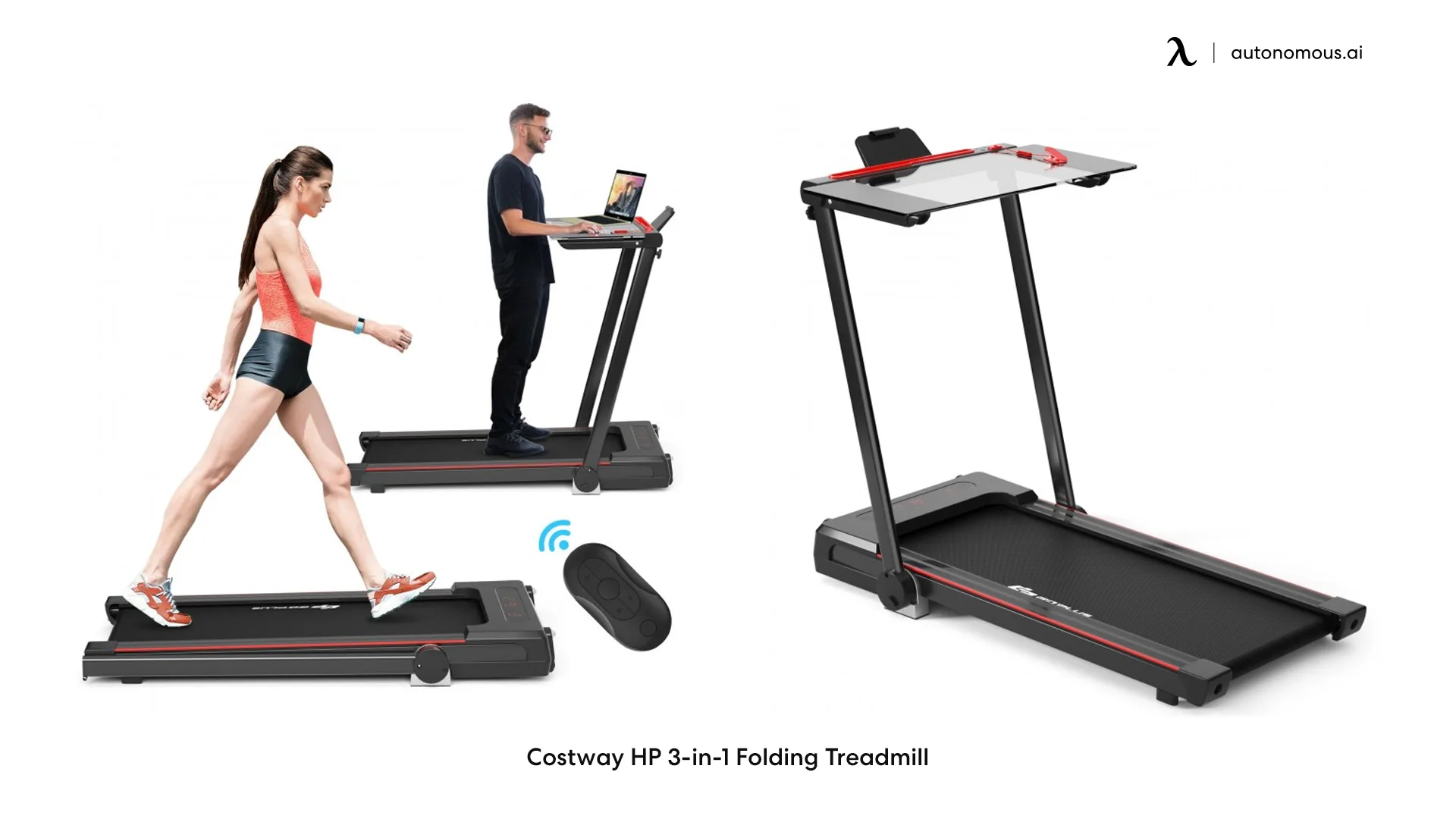 Costway HP 3-in-1 Folding Treadmill