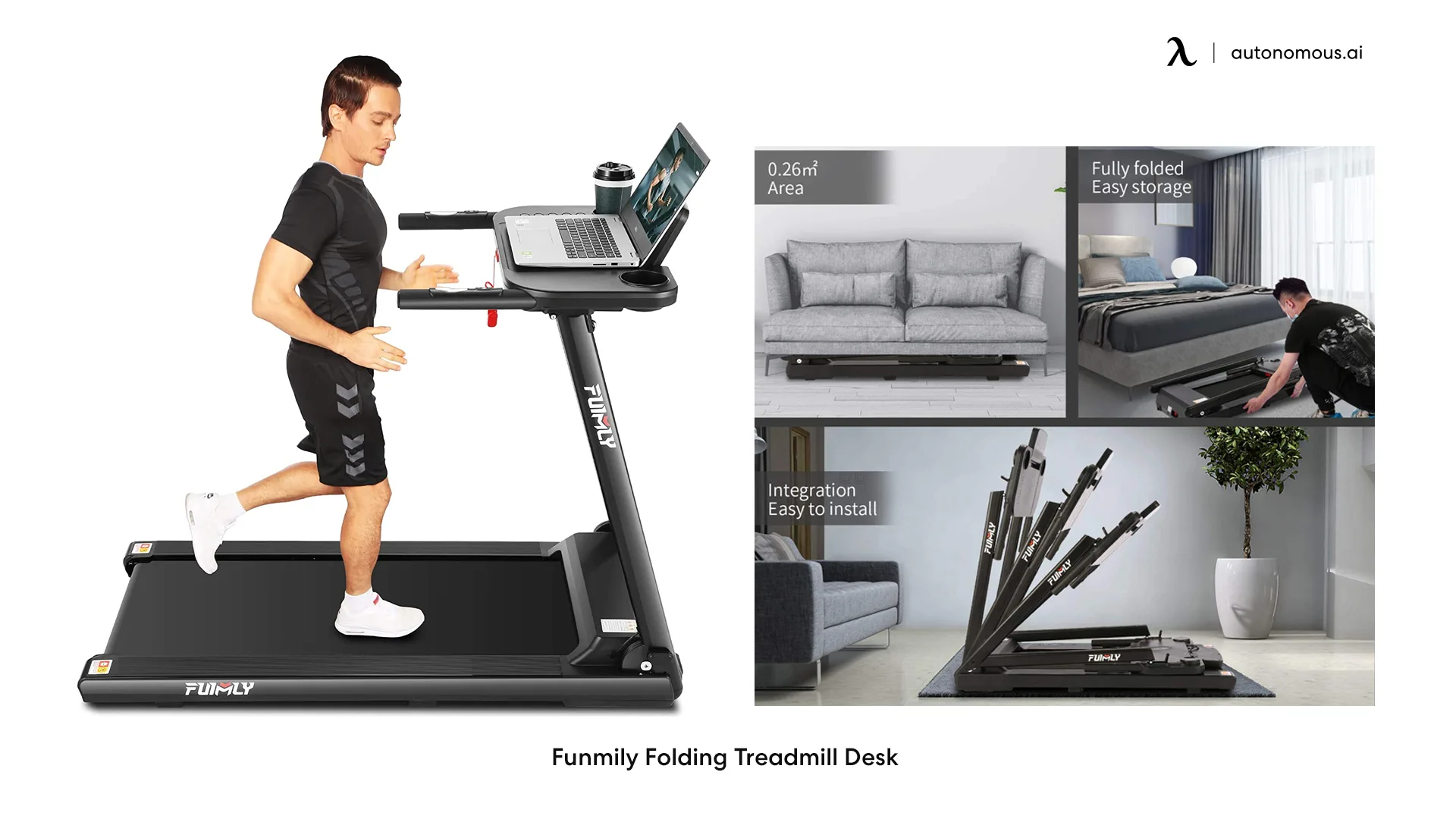 Funmily Folding Treadmill Desk