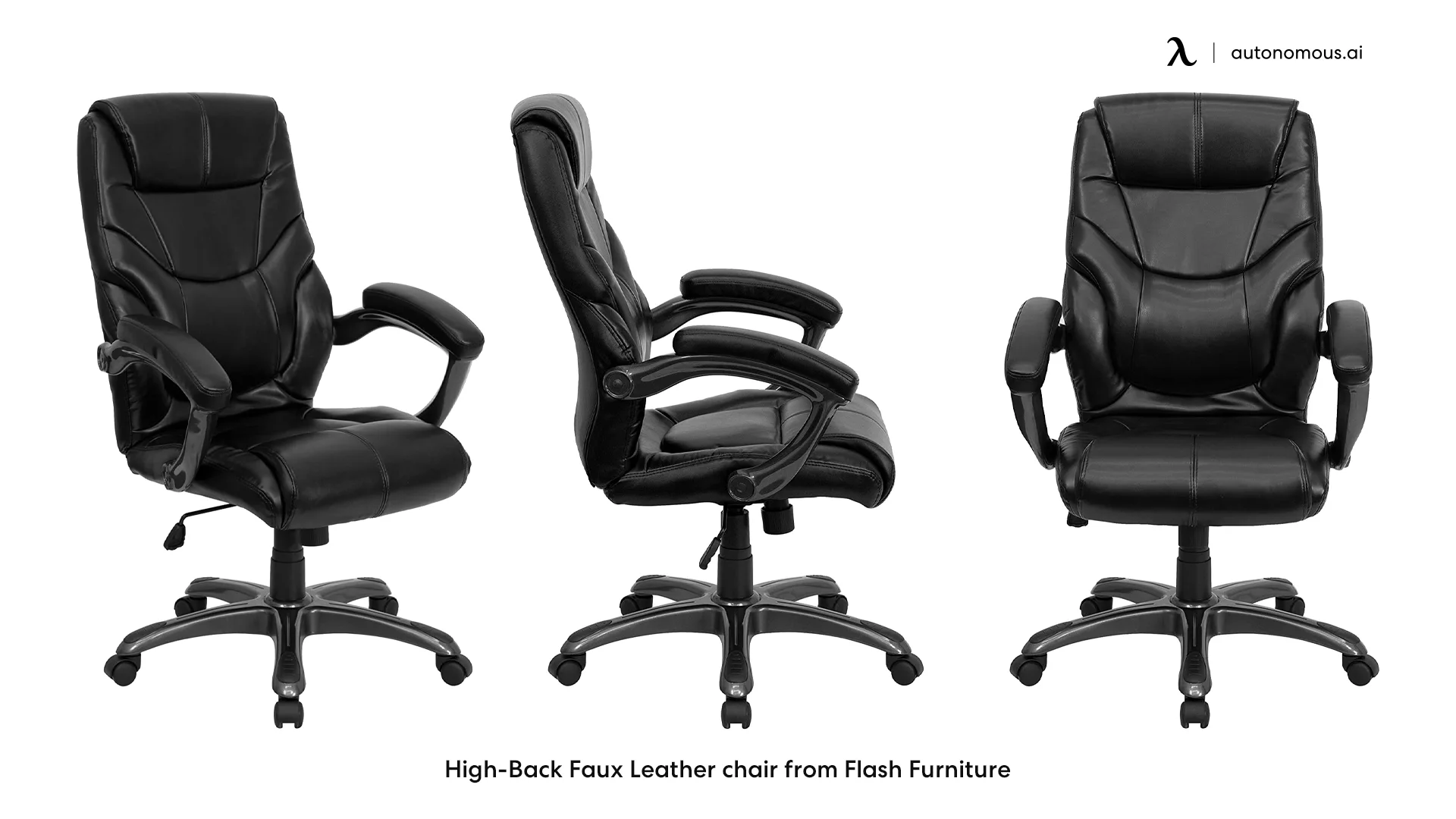 High-Back Faux Leather chair from Flash Furniture