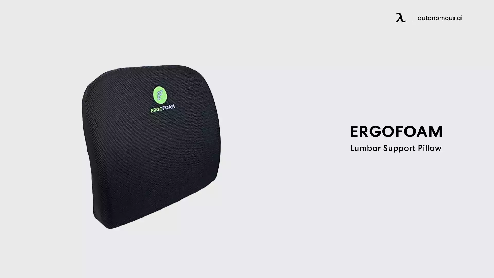 ErgoFoam orthopedic lumbar support
