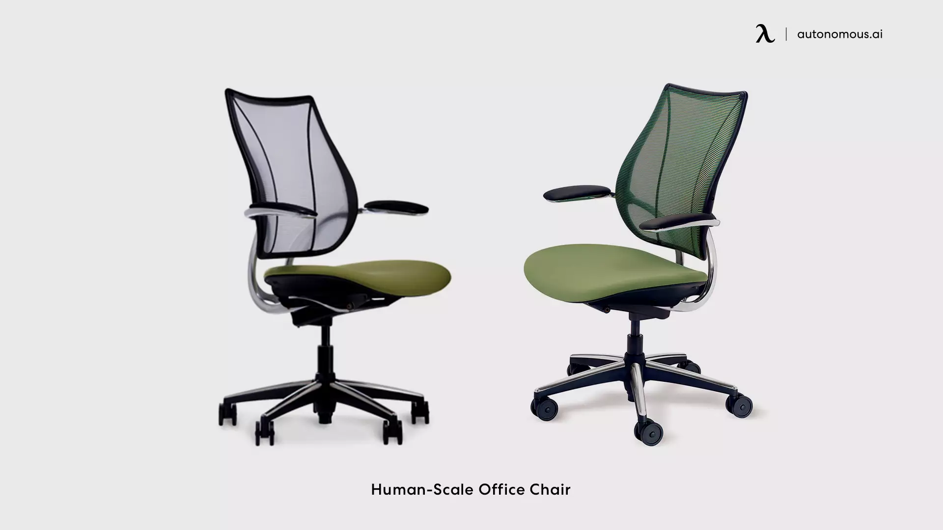 HumanScale green office chairs