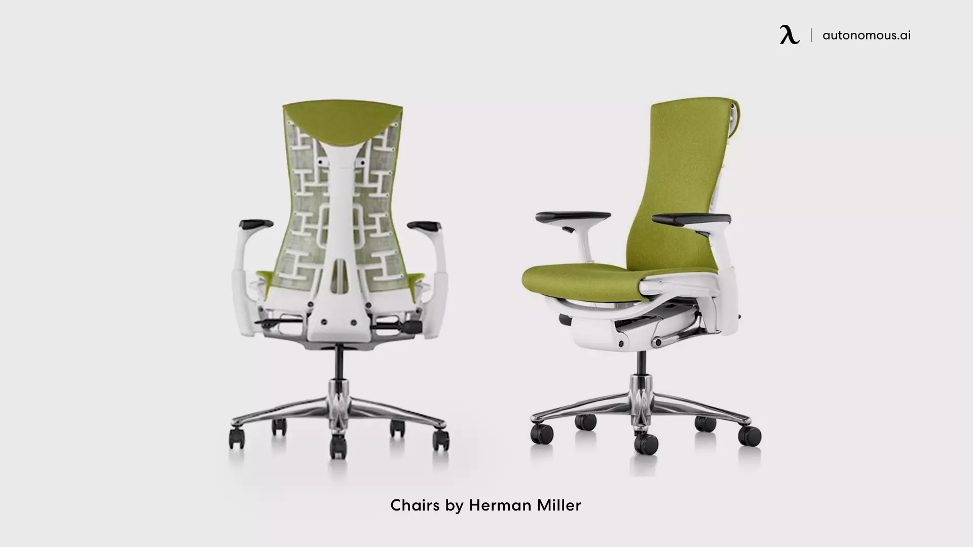 Herman Miller green office chairs