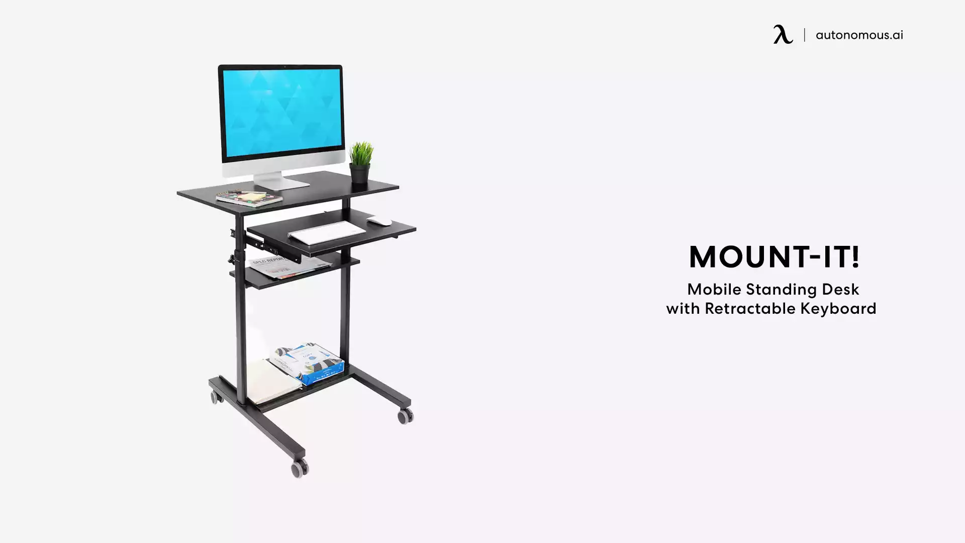 Mobile Standing Desk movable computer desk