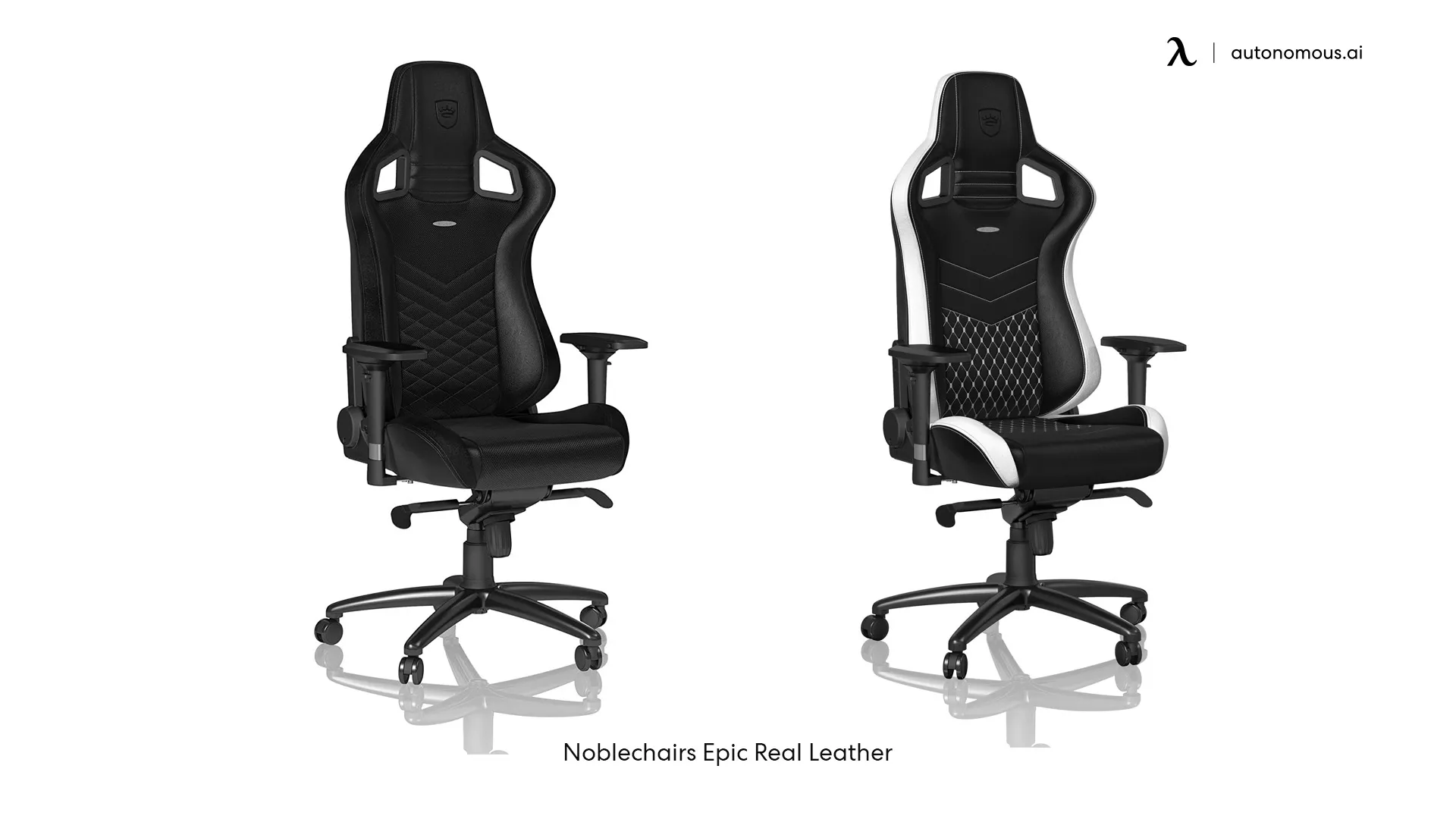 Noblechair Black and White Gaming Chair