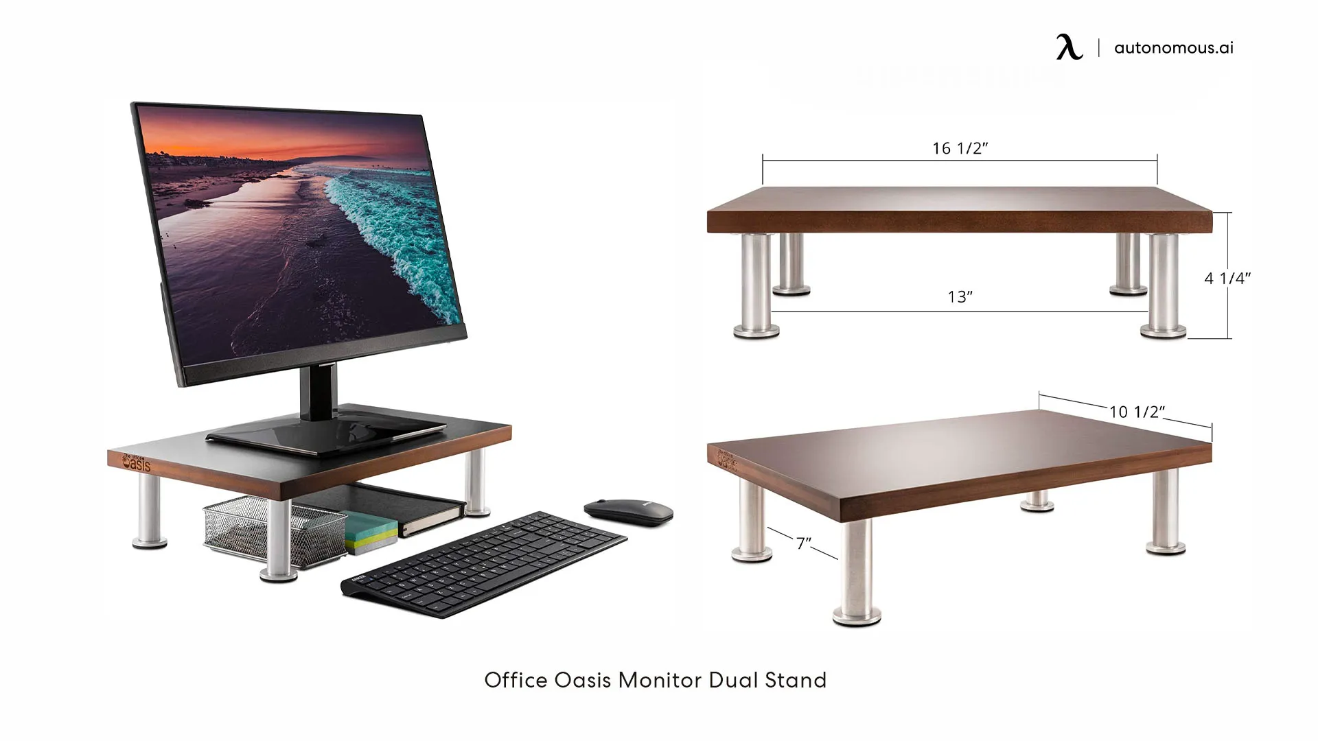 Dual Monitor Stand by Office Oasis