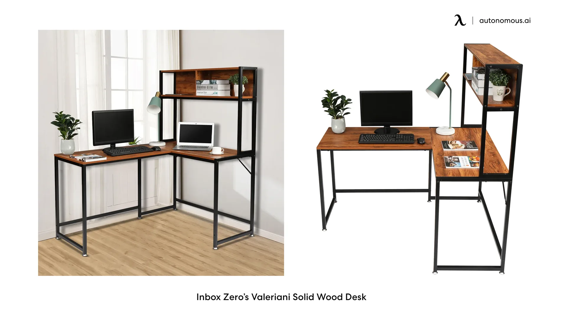 Inbox Zero’s Valeriani Solid Wood Desk