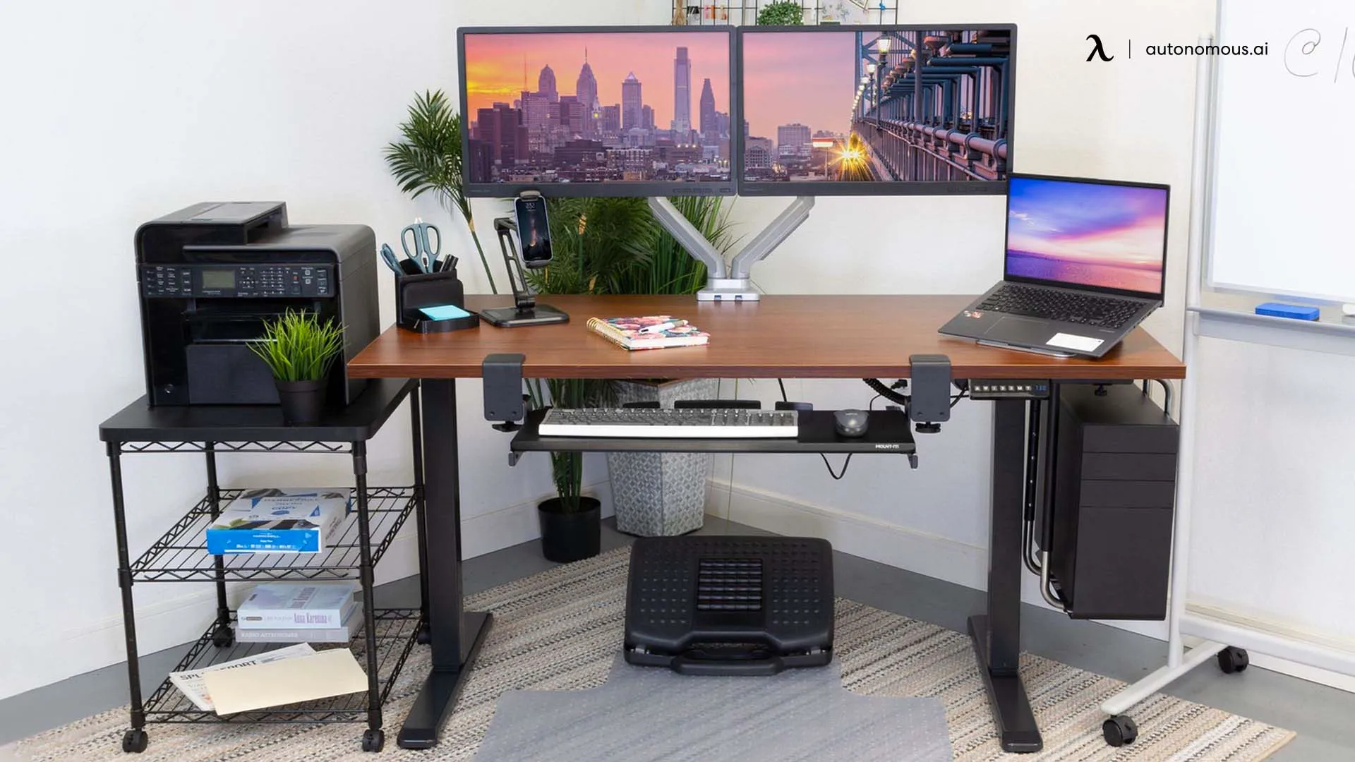 Standing Desk by Mount-It! - Sustainable Melamine
