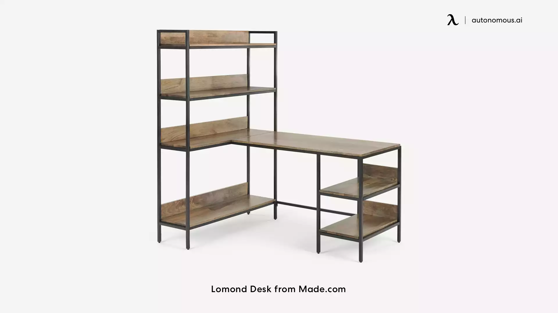 Lomond, Made.com black modern desk