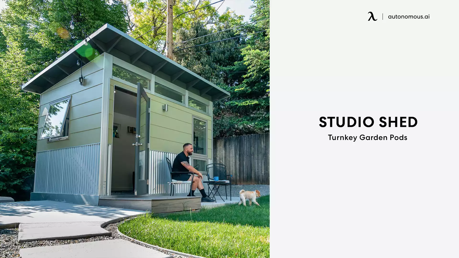 Studio backyard office pod by QualitySheds