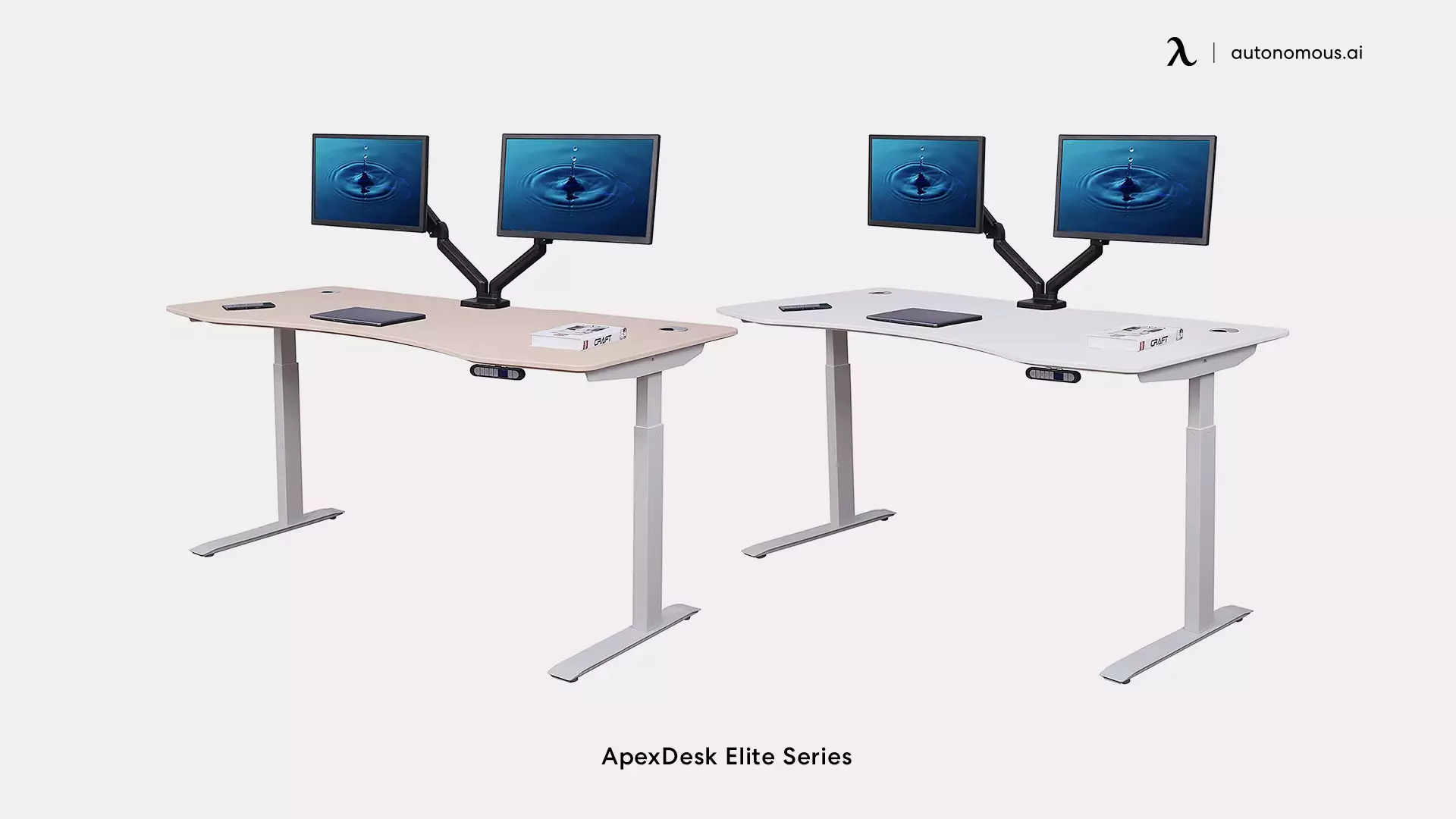 ApexDesk Elite Series white gaming desk