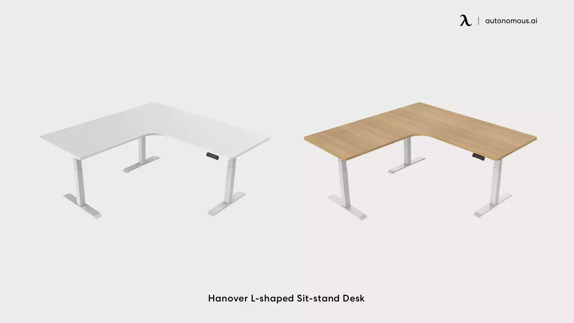 Hanover L-Shaped Height Adjustable Desk