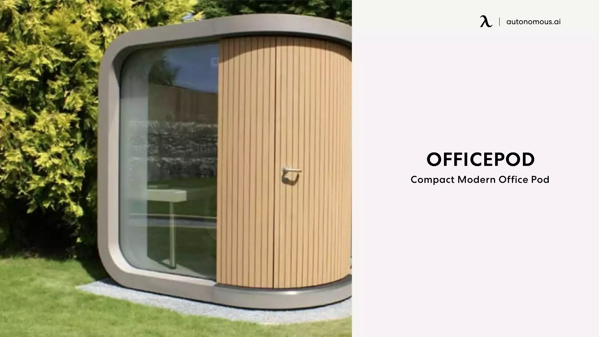 The OfficePOD outdoor office pod