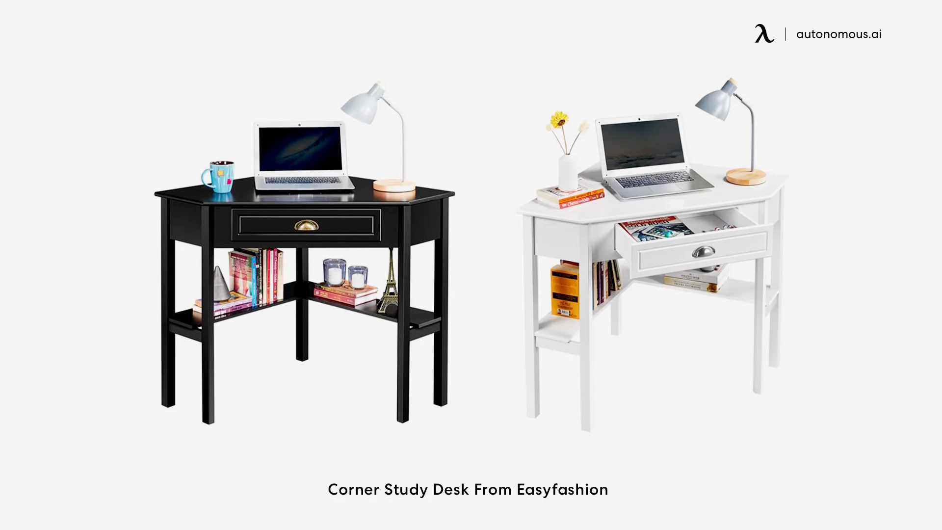 Corner Study Desk From Easyfashion