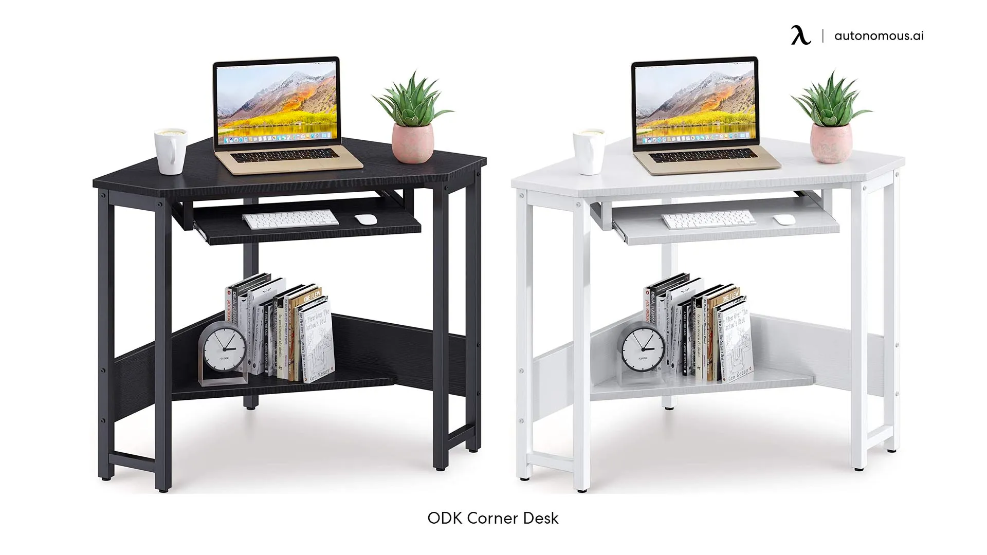 ODK Corner Desk, Triangle Computer Desk