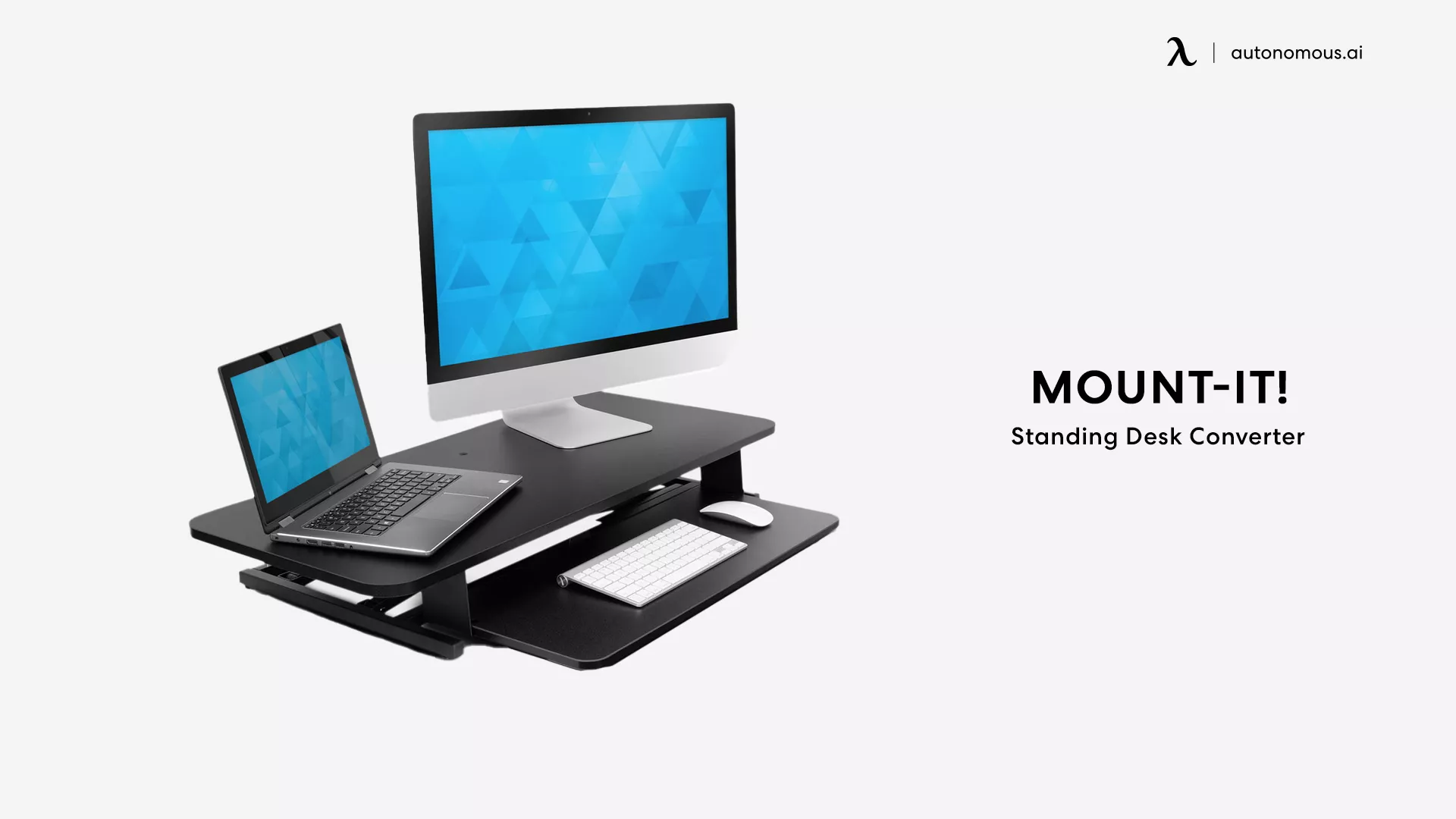 sit stand desk converter by Mount-It!