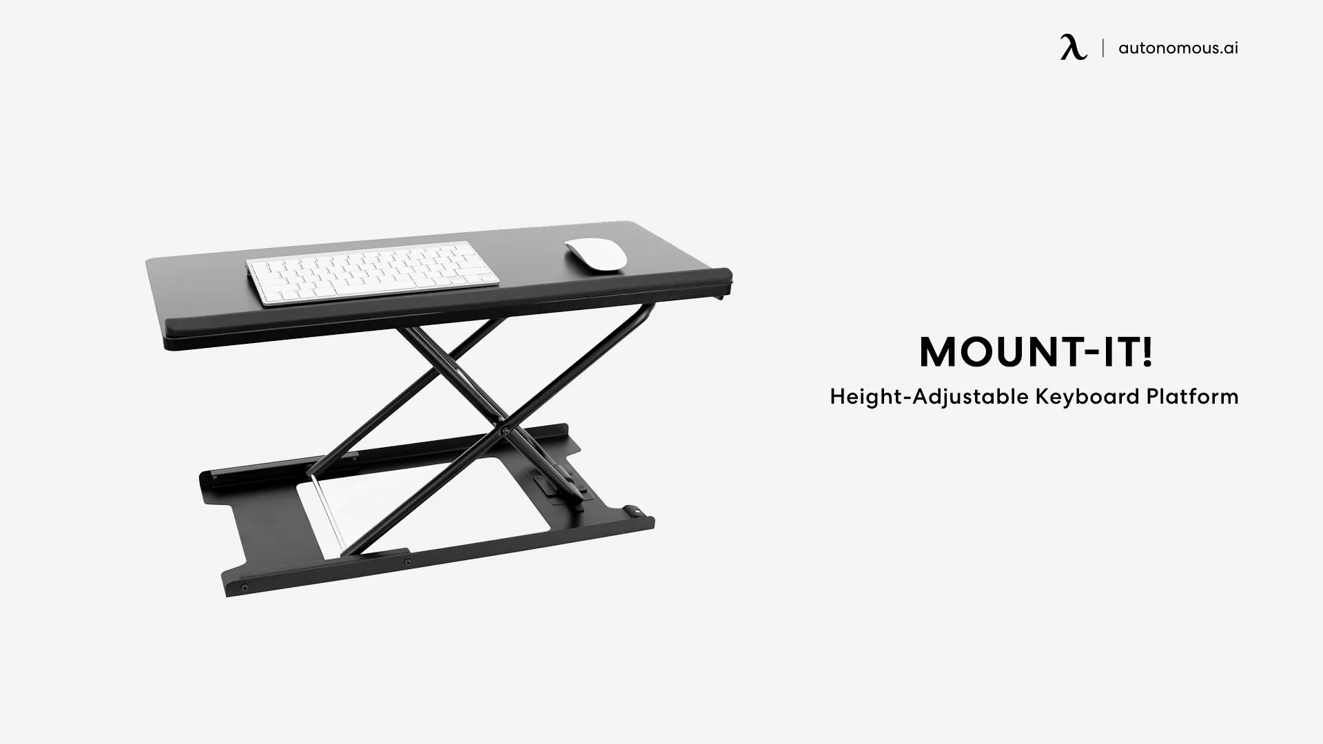 Height-Adjustable Keyboard Platform by Mount-It!