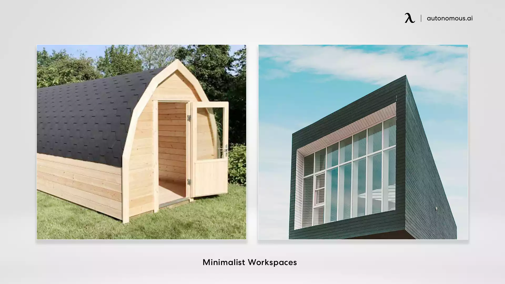 Minimalist Workspaces garden office ideas