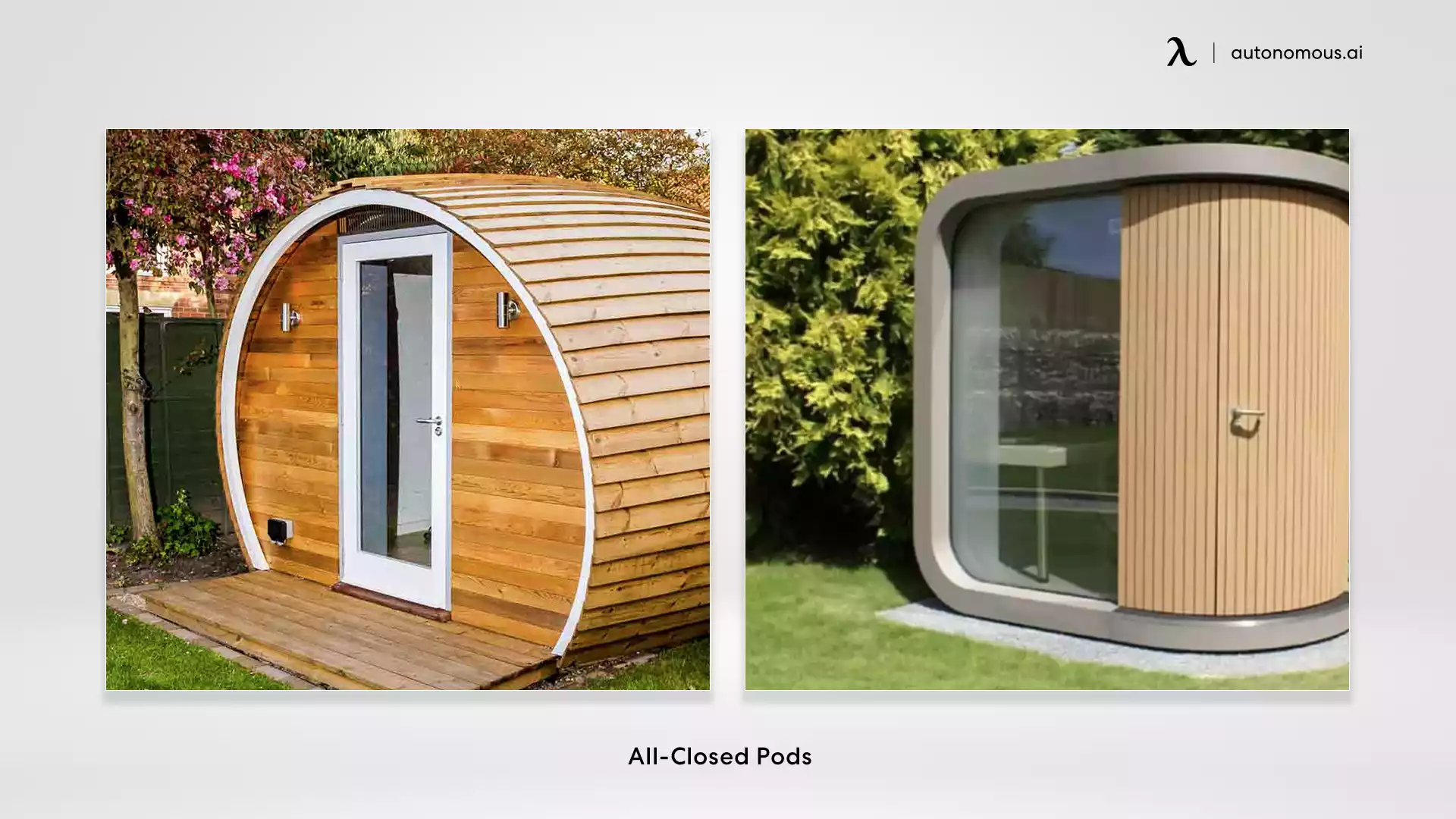All-Closed Pods garden office ideas