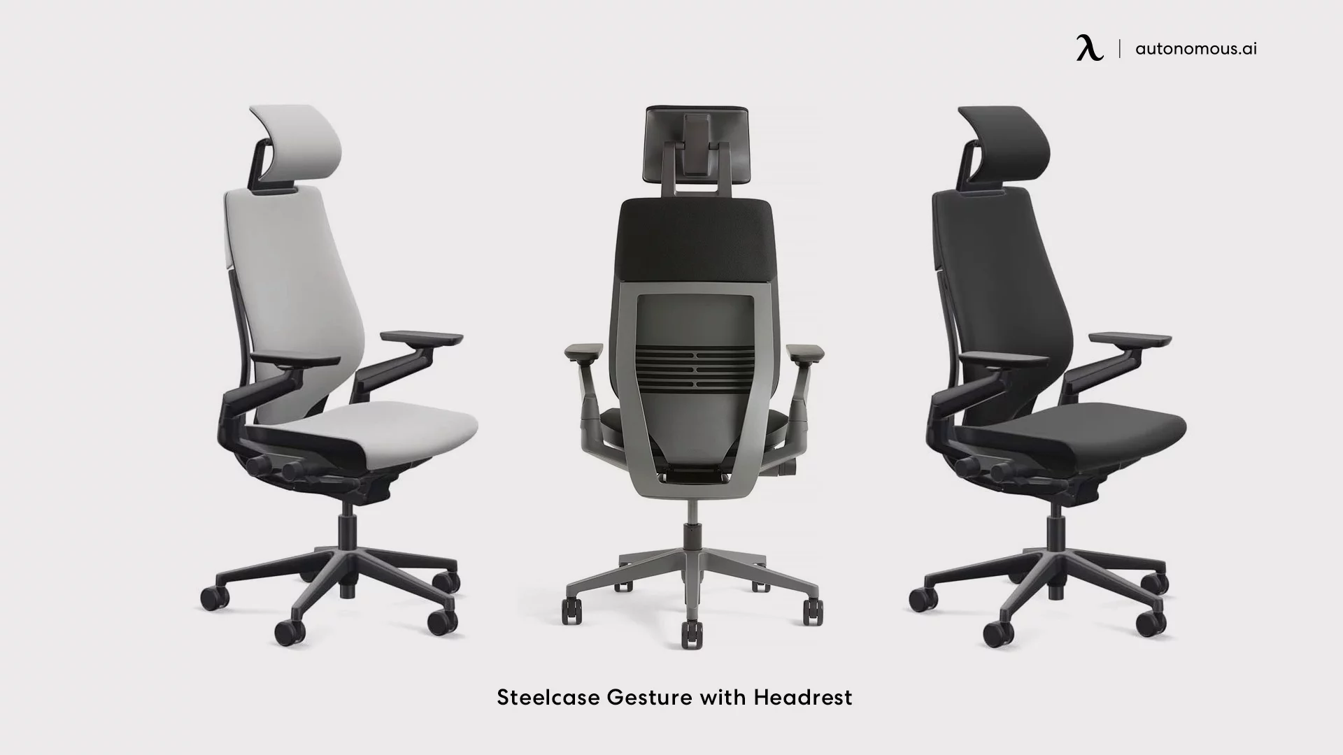 Gesture Office Desk Armchair with Headrest from Steelcase