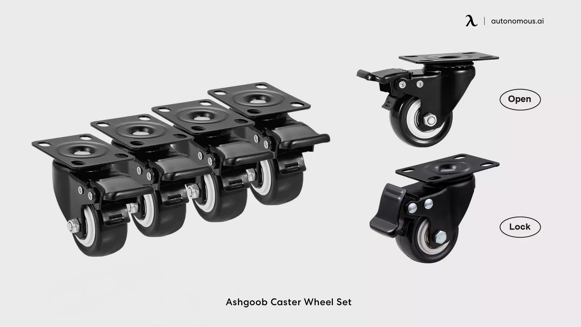 Ashgoob Caster Wheel Set office chair casters
