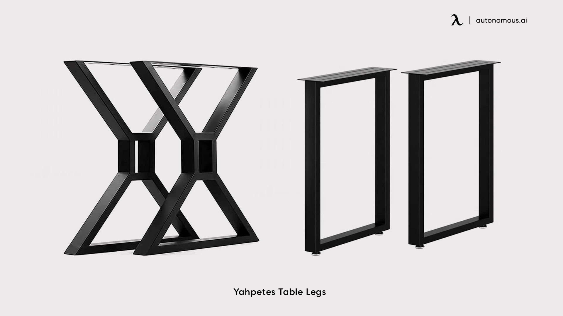 Yahpetes Table Legs metal desk frame