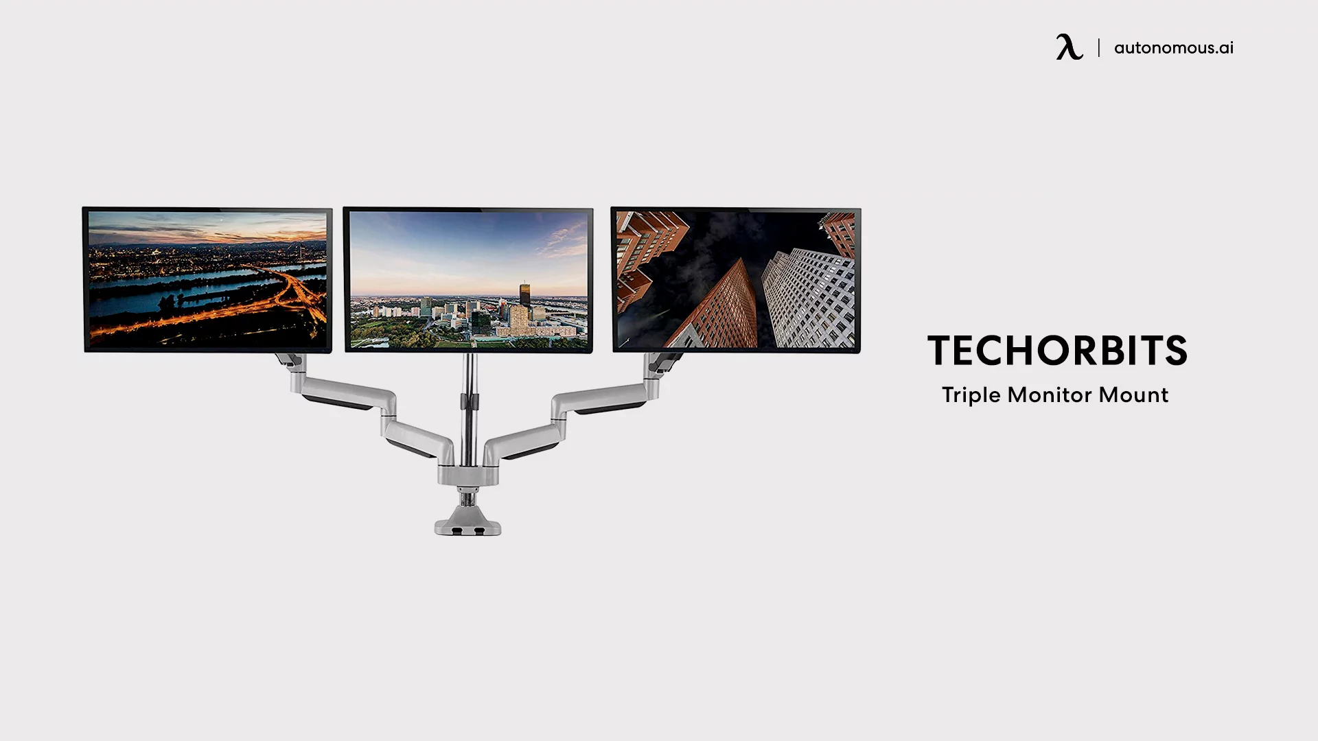 TechOrbit Three Monitor Stand Mount