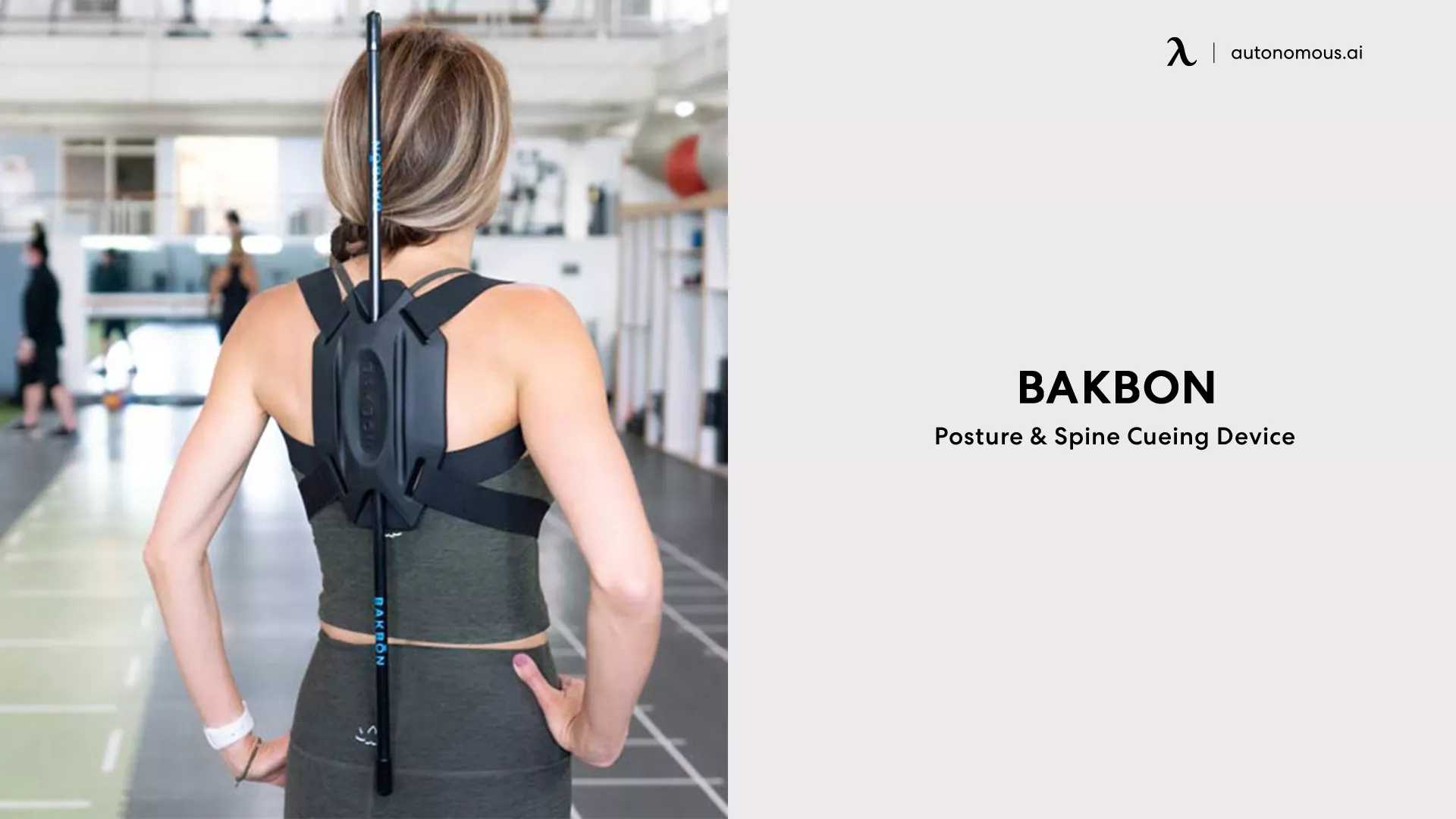 Posture & spine cueing device by BakBon