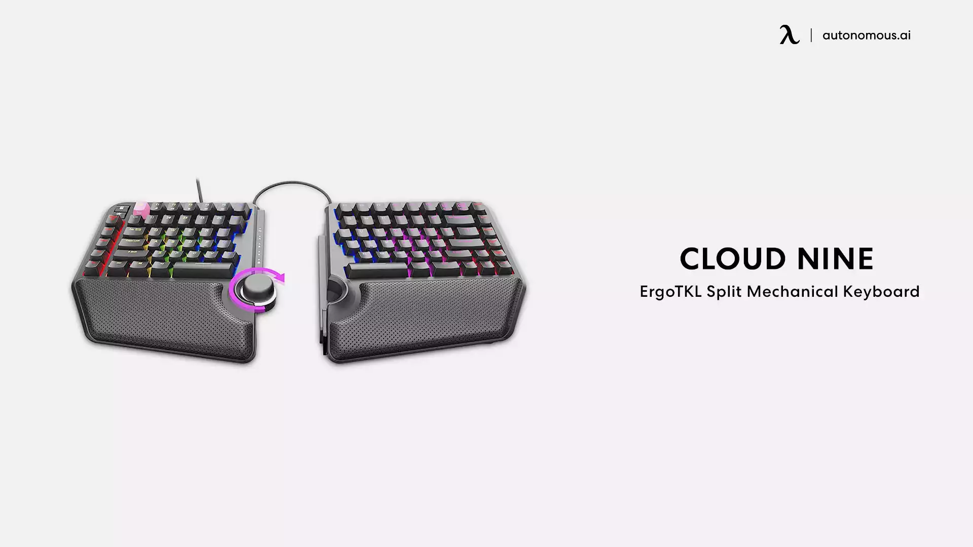 Cloud Nine's ErgoTKL Split Mechanical Keyboard