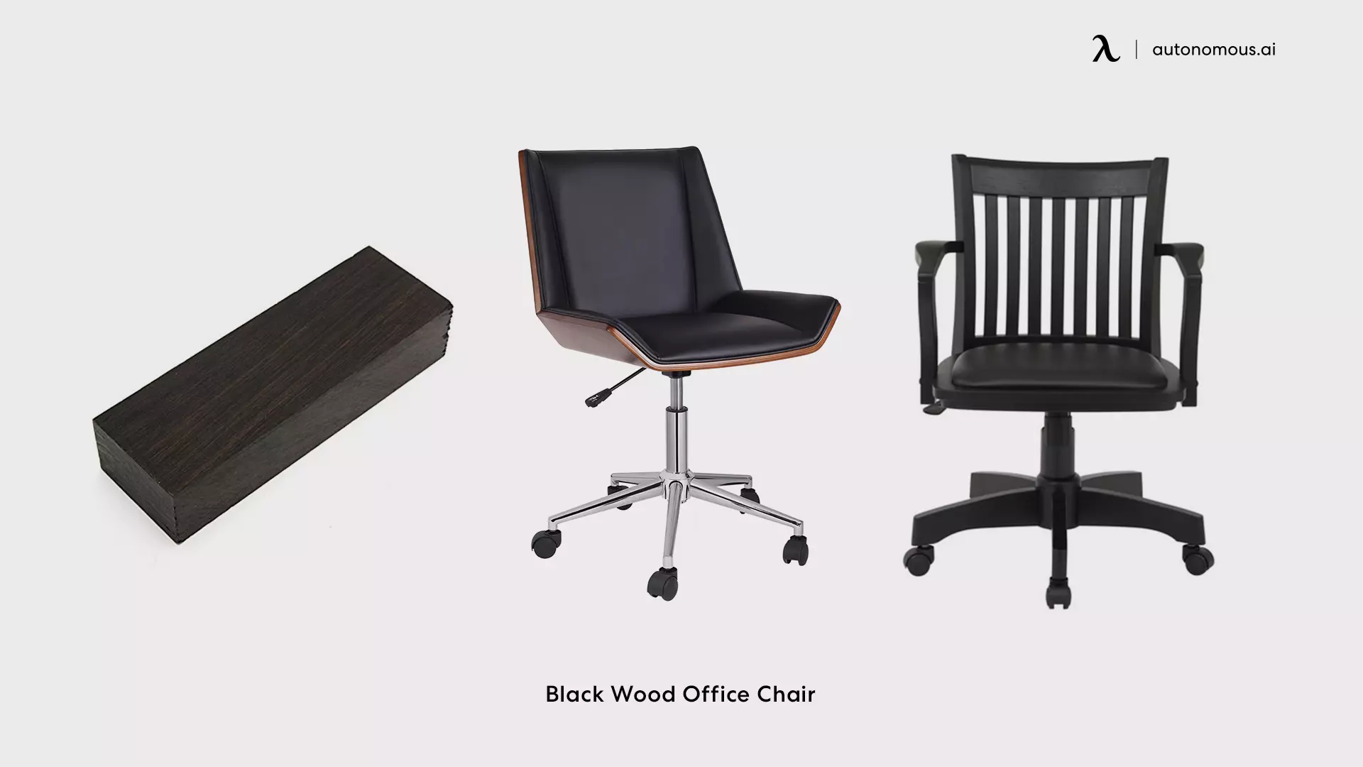 Black Wood Office Chair