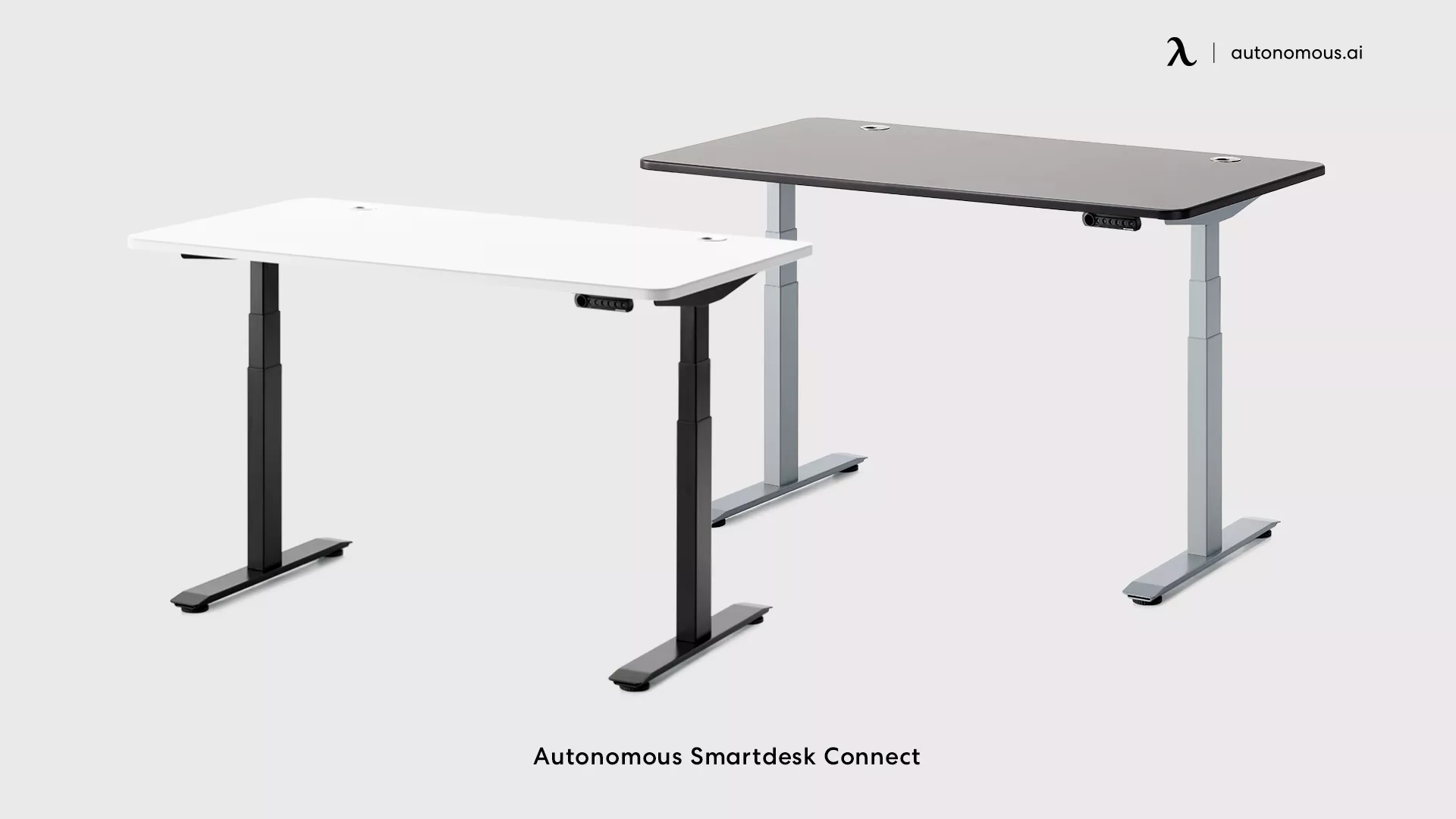 SmartDesk Connect Pro – white desk with drawers