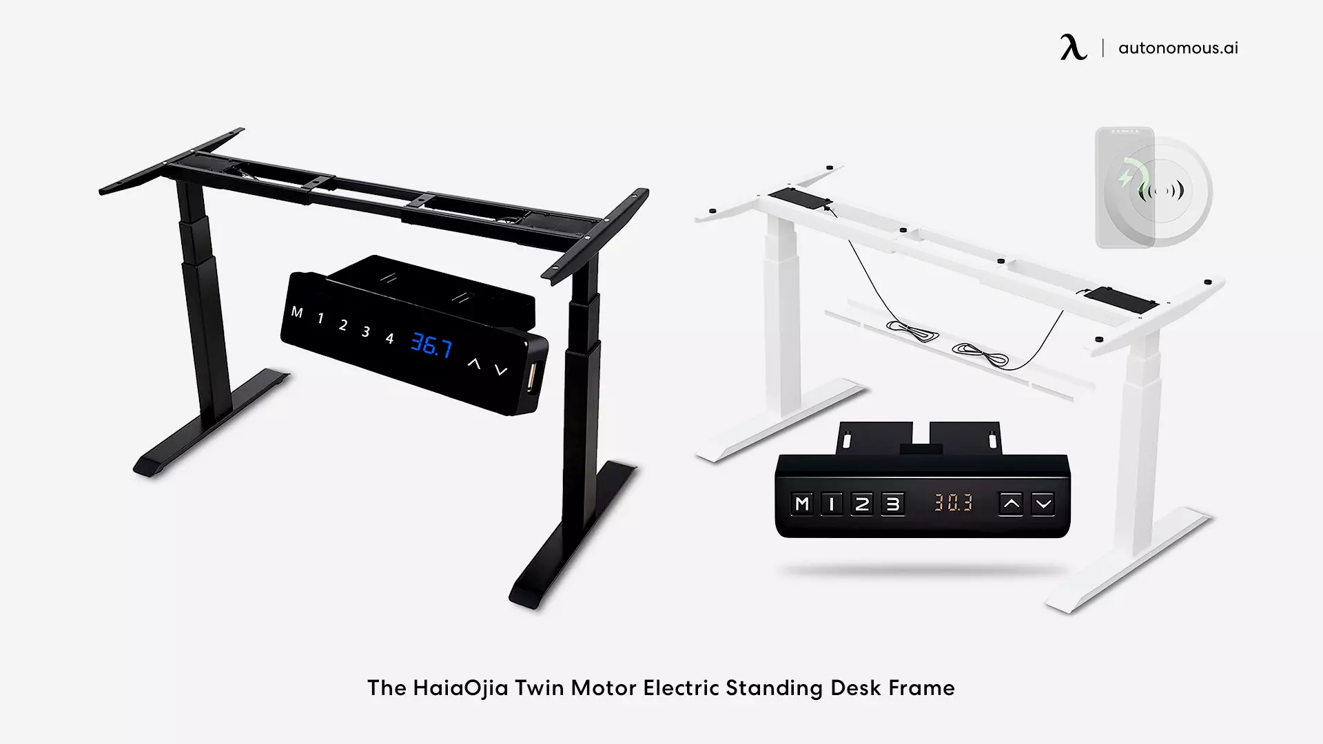 The HaiaOjia Twin Motor Electric Standing Desk Frame