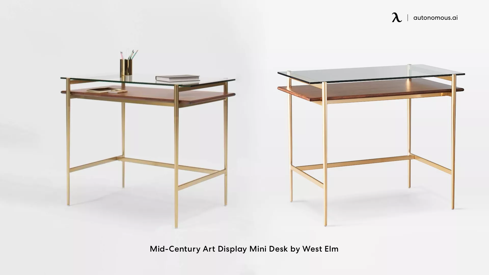 Mid-Century Art Display Mini Desk