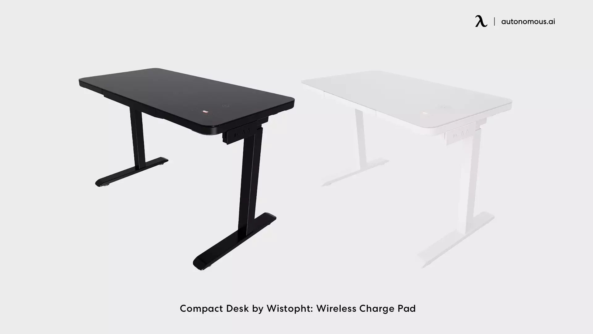 Compact Desk by Wistopht: Touchscreen Control & Wireless Charging Pad