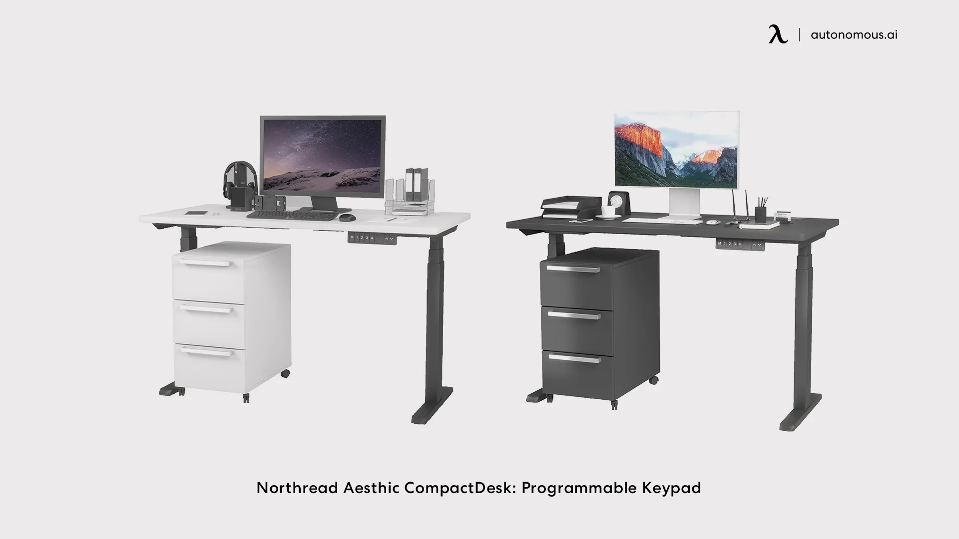 Aesthetic Compact Desk: Programmable Keypad