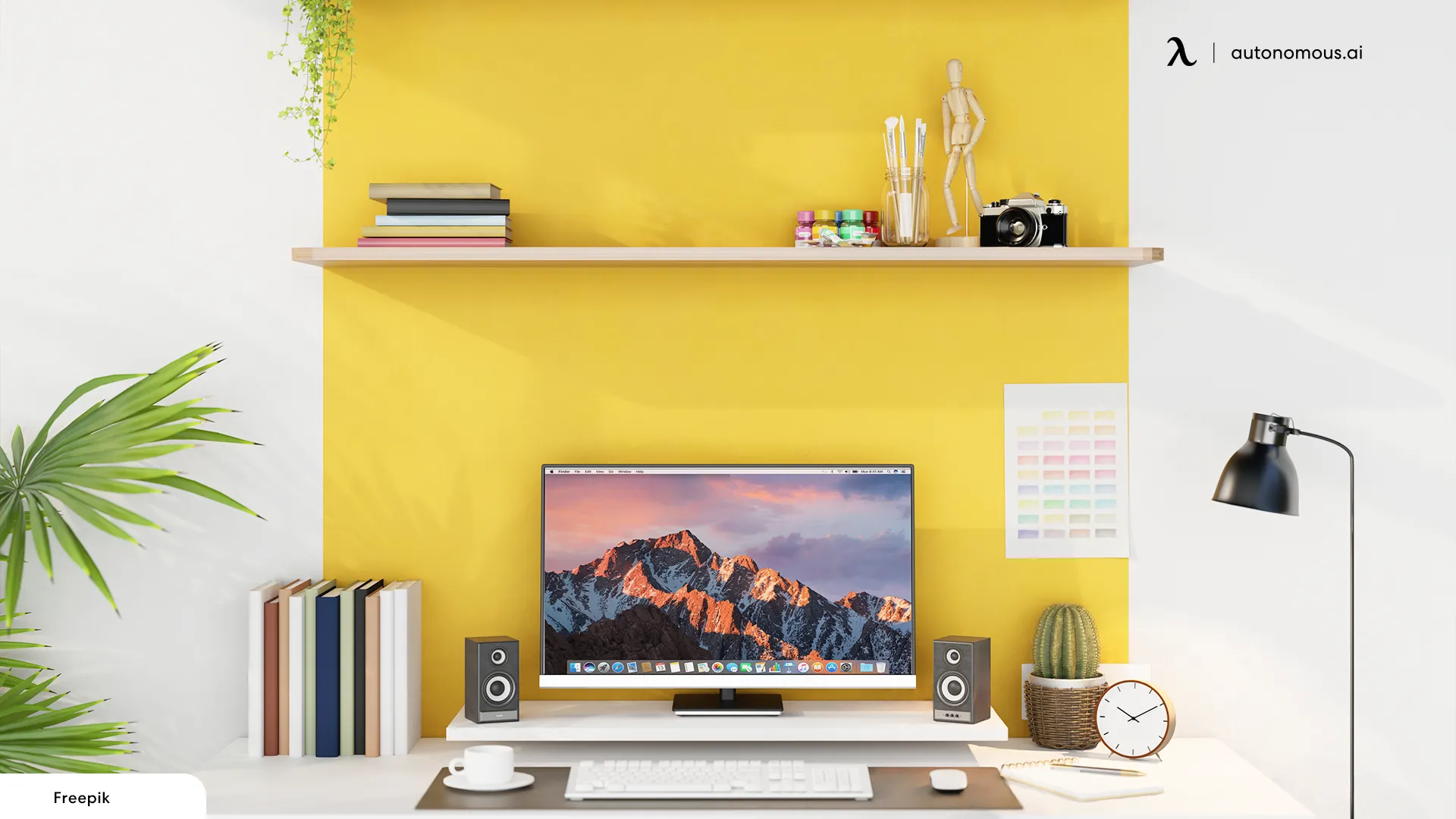 Add Yellow Accents to Your Home Office