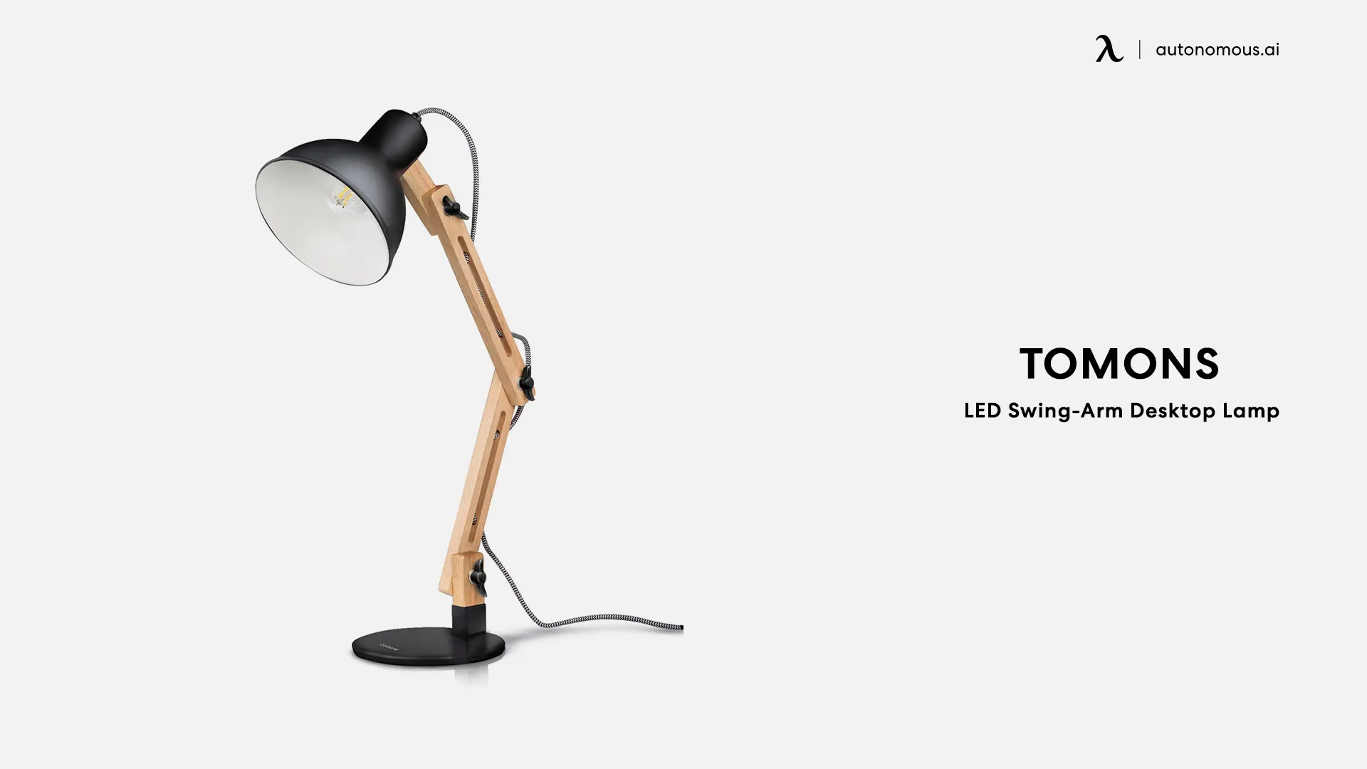 LED Swing-Arm Desktop Lamp by Tomons