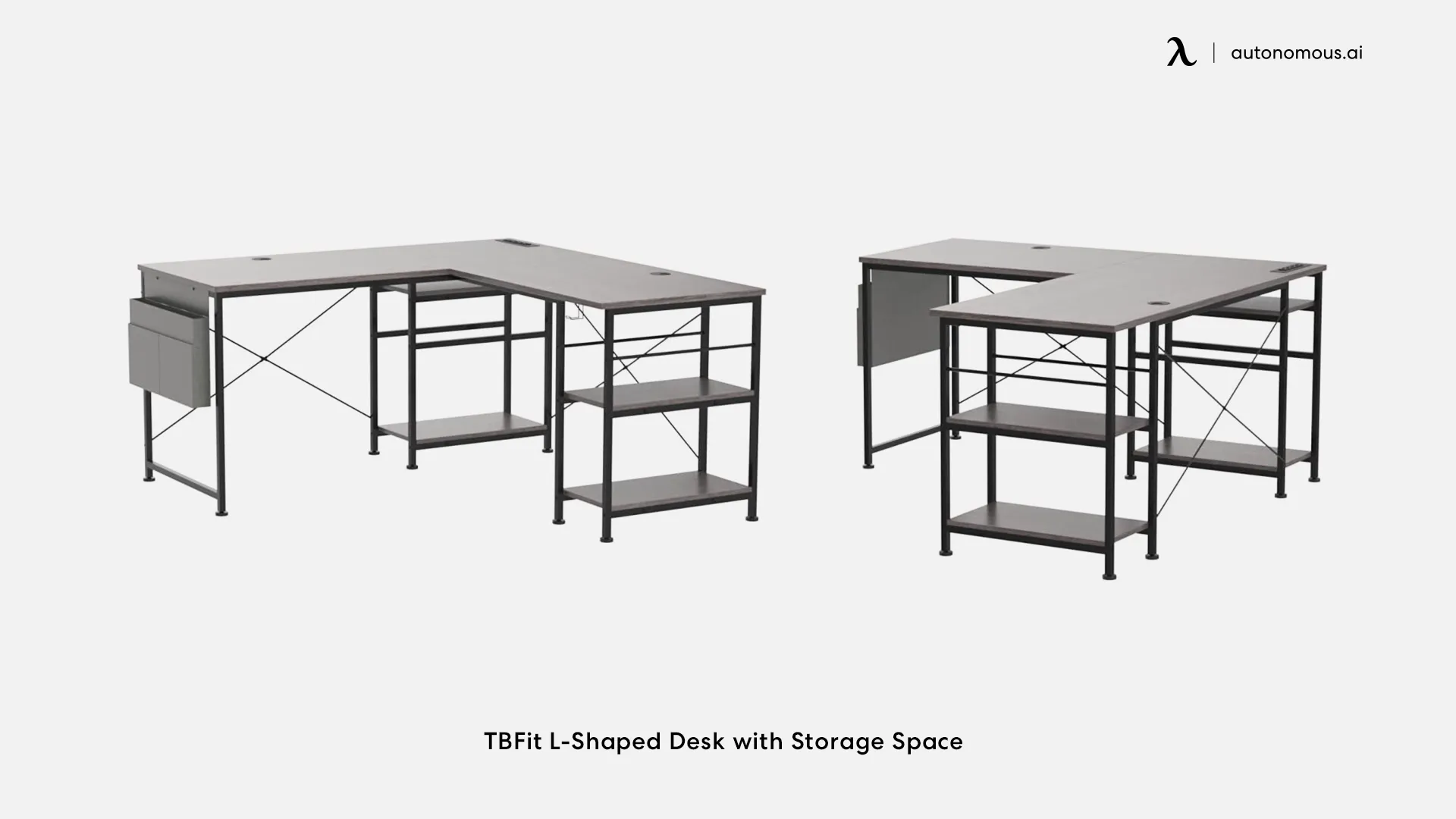 TBFit L-Shaped Desk with Storage Space