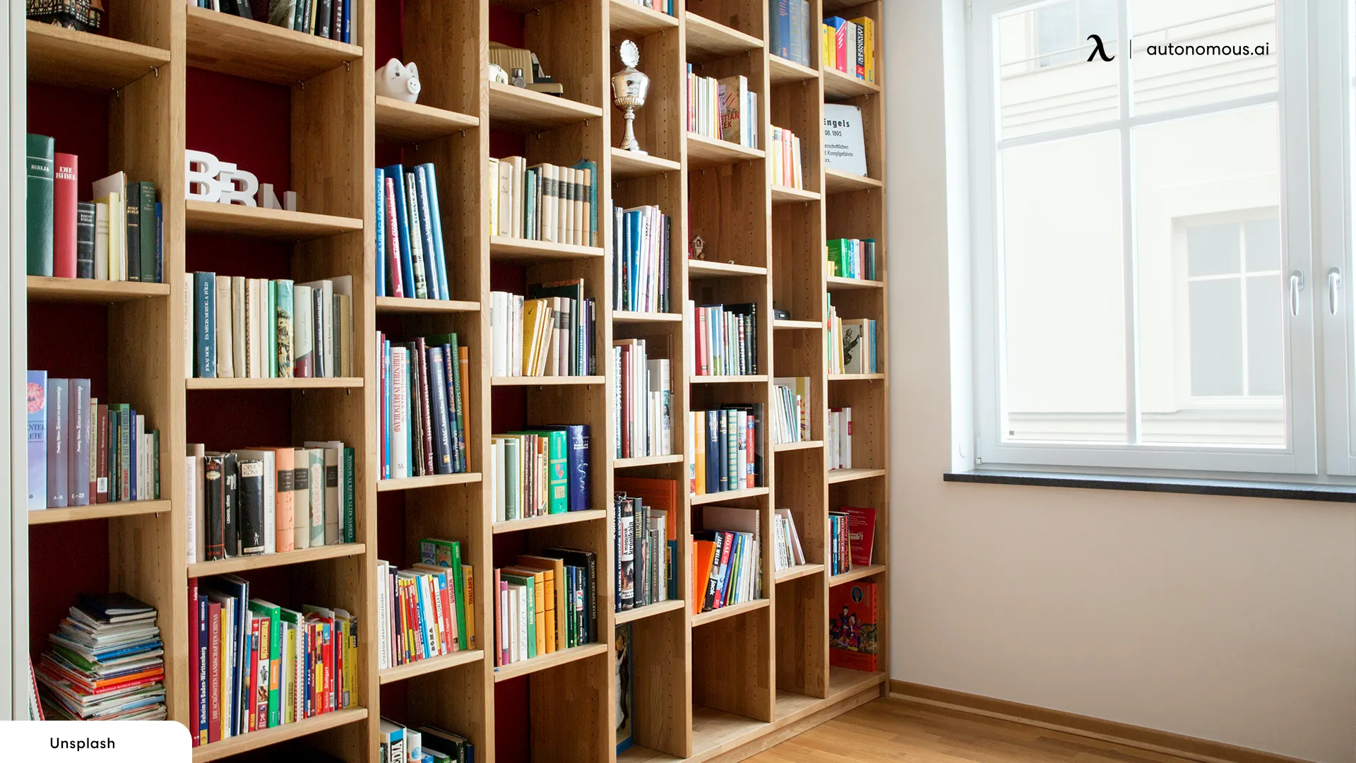Add a Bookshelf modern office decor