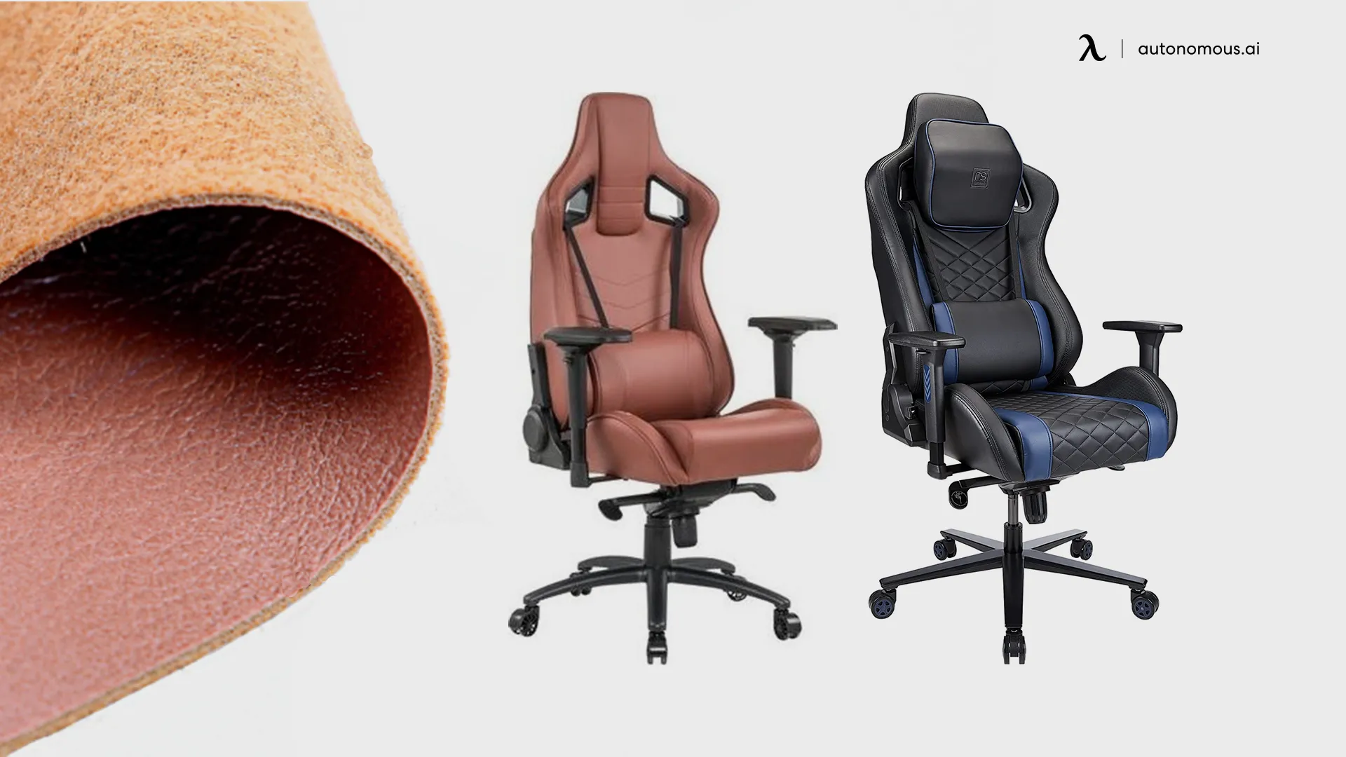 Faux leather gaming chair